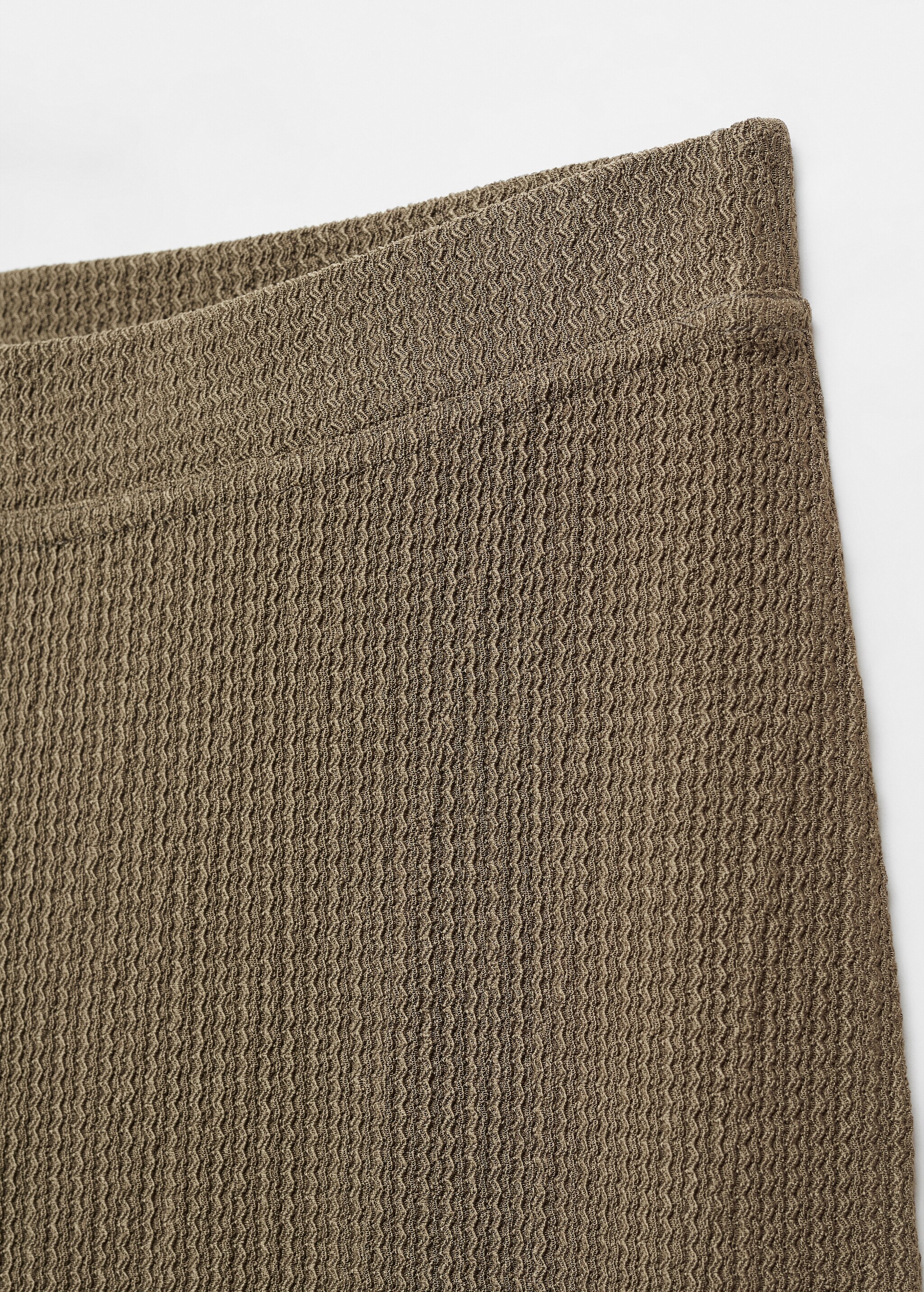 Textured wideleg trousers - Details of the article 8