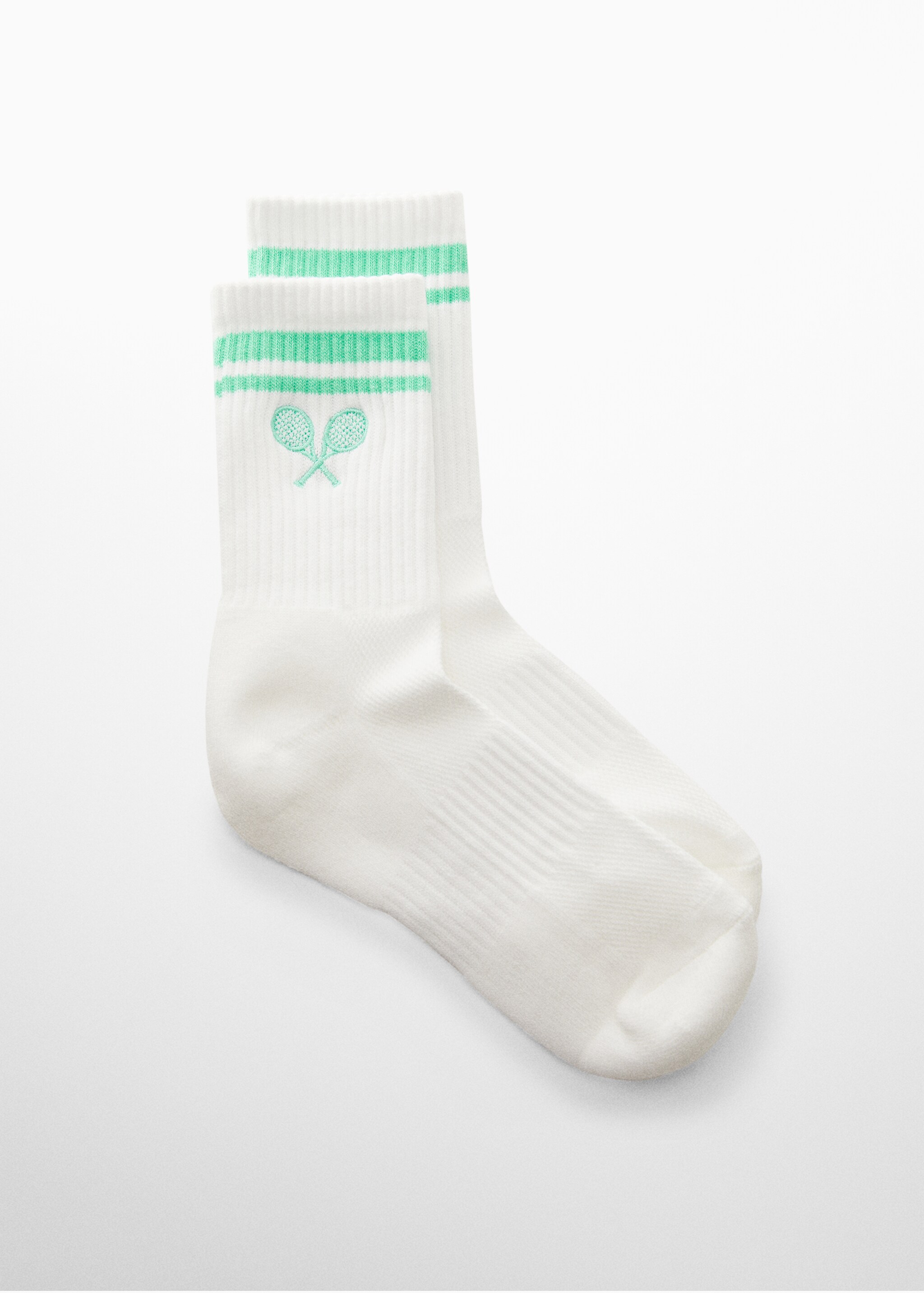 Cotton socks with embroidered detail - Article without model