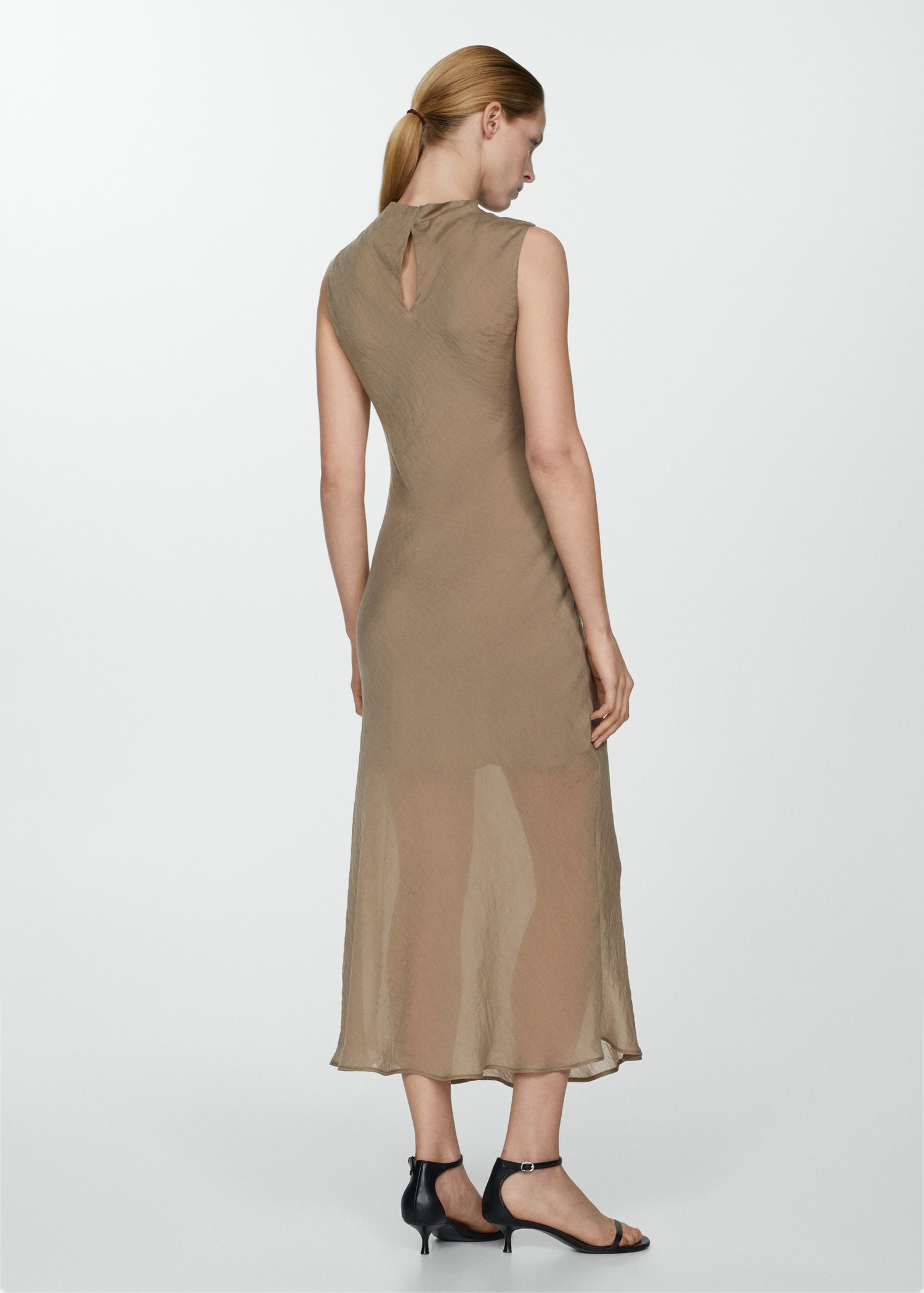 Lyocel midi-dress Women MANGO Montenegro - Main Image