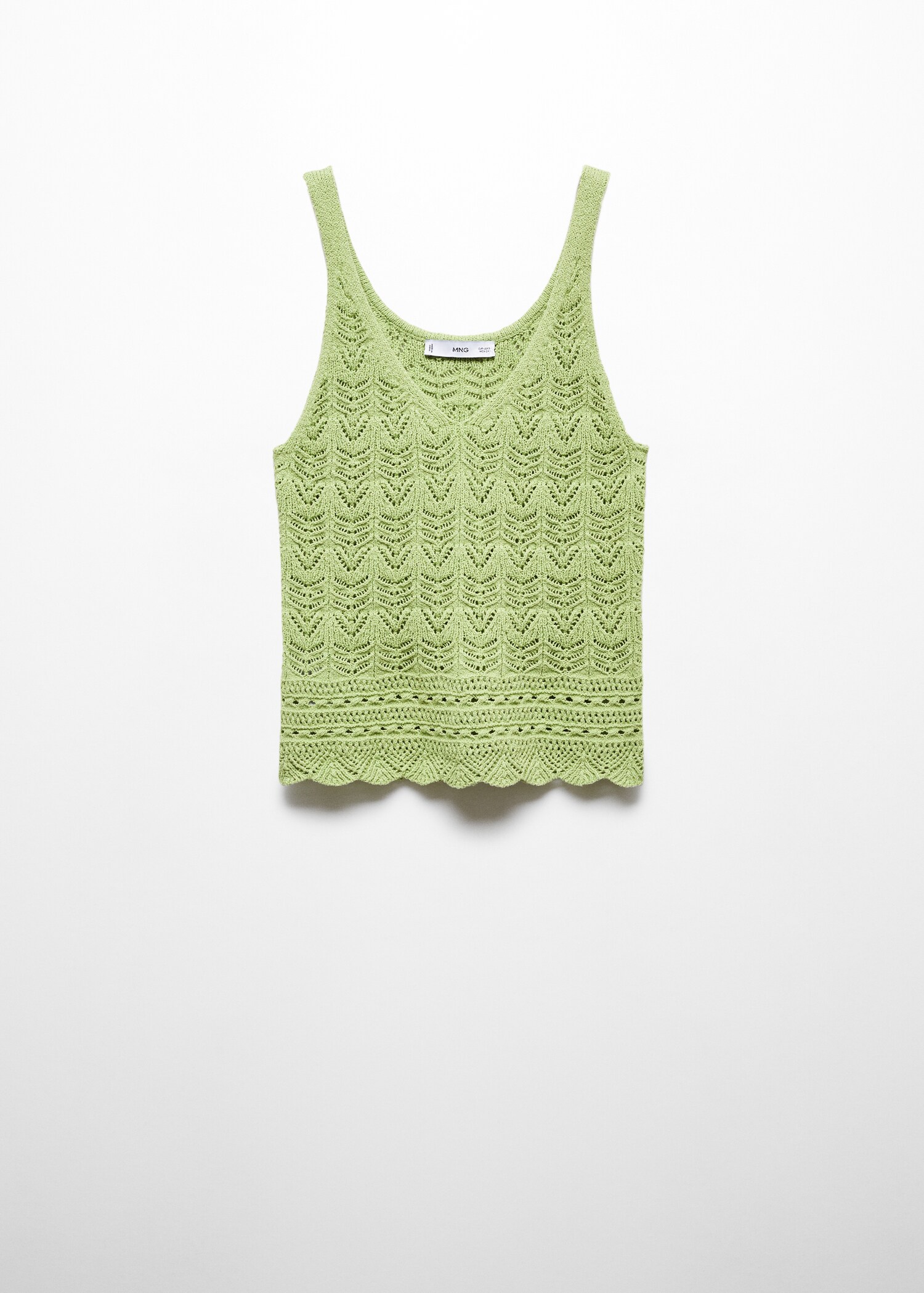 Openwork details knit top - Article without model