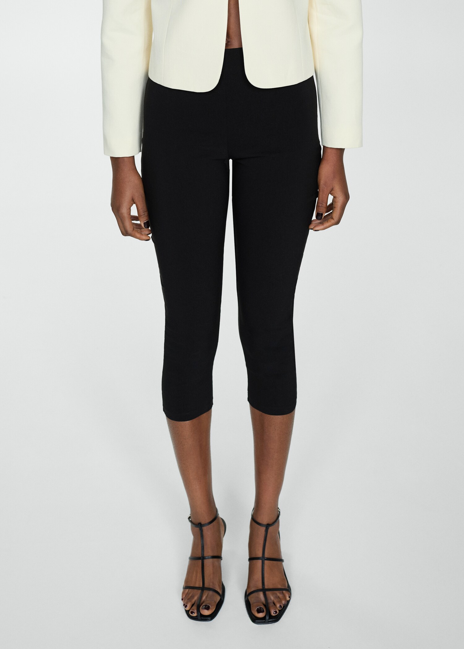 Capri leggings with zip - Medium plane