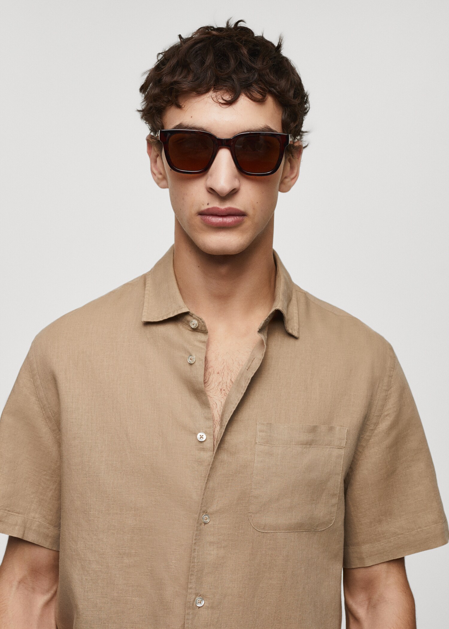 Chemise regular-fit lin poche - Détail de l'article 1