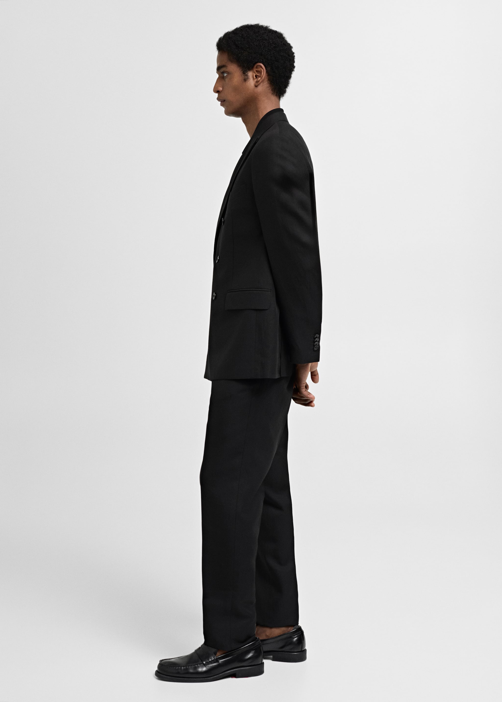 Linen lyocell suit trousers - Details of the article 2