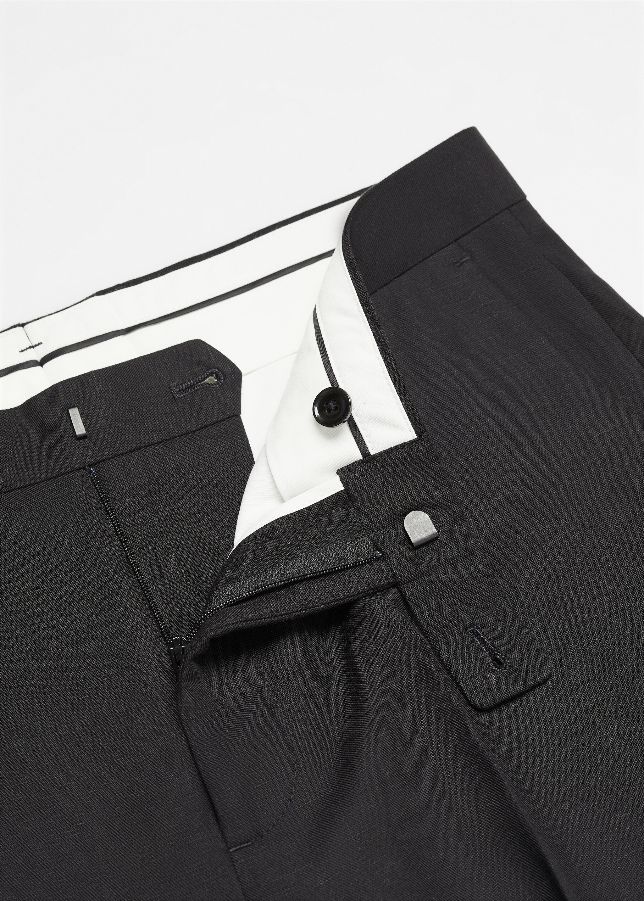 Linen lyocell suit trousers - Details of the article 8