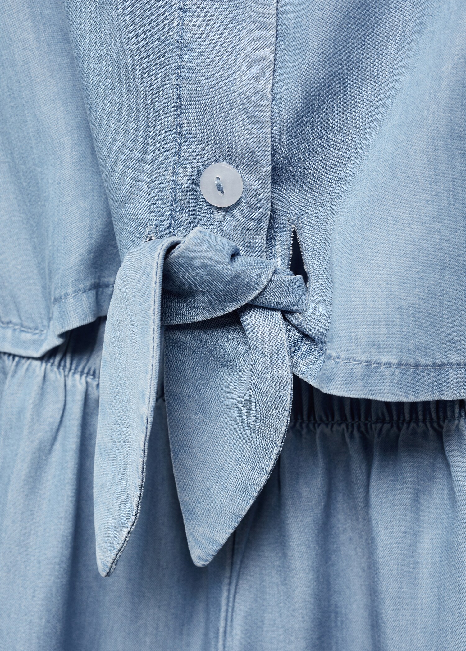 Long denim jumpsuit - Details of the article 8