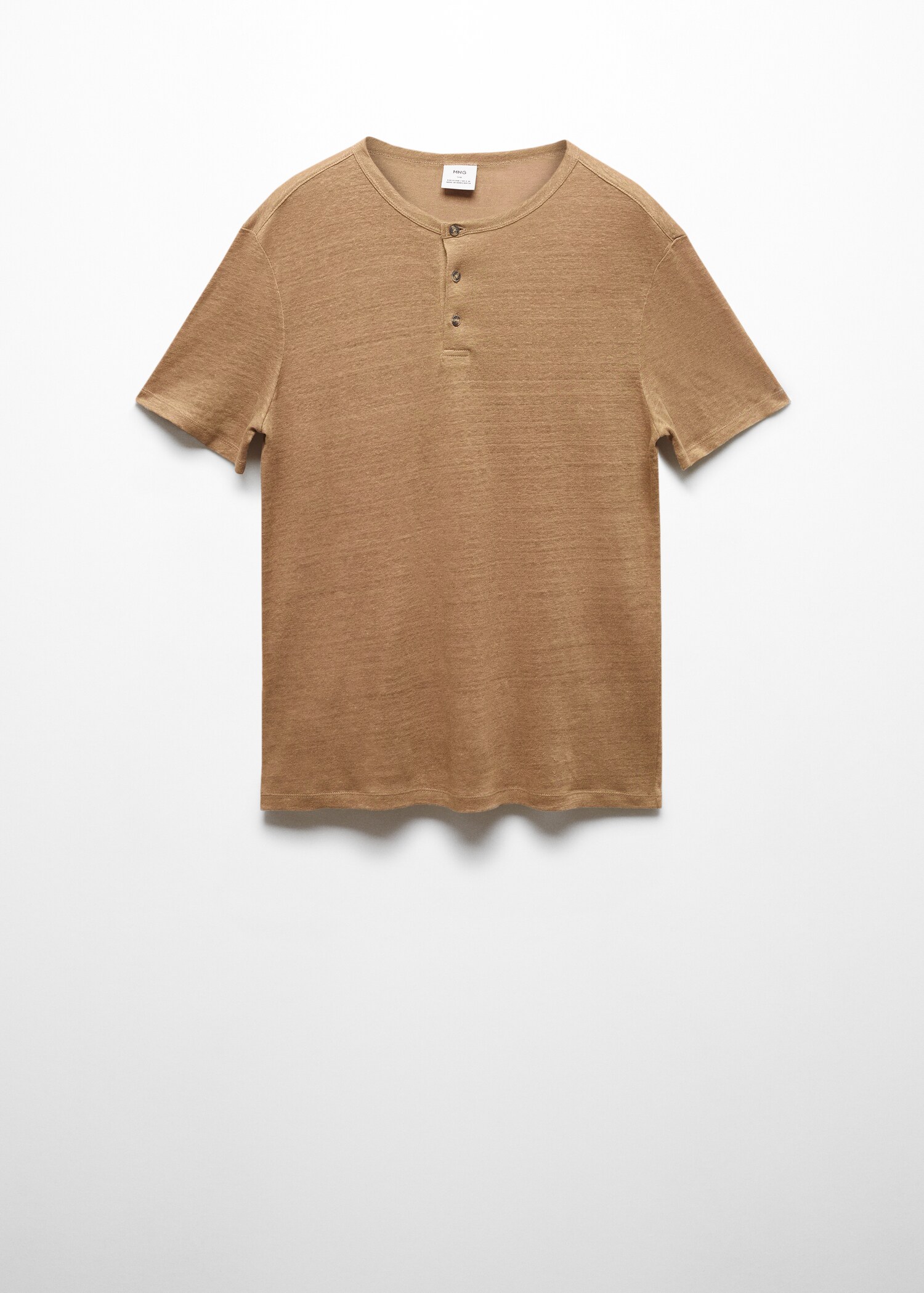 T-shirt slim fit de 100% linho - Artigo sem modelo