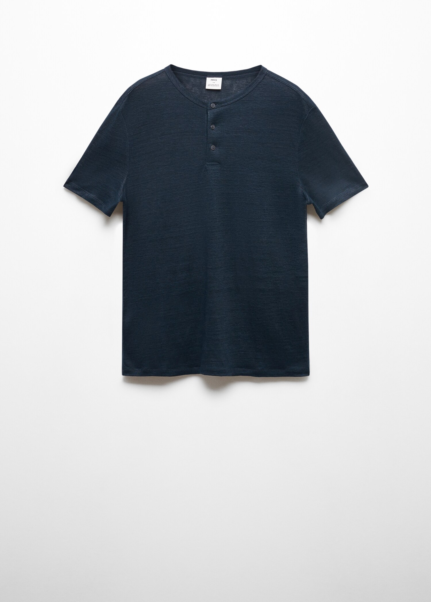 T-shirt slim fit de 100% linho - Artigo sem modelo