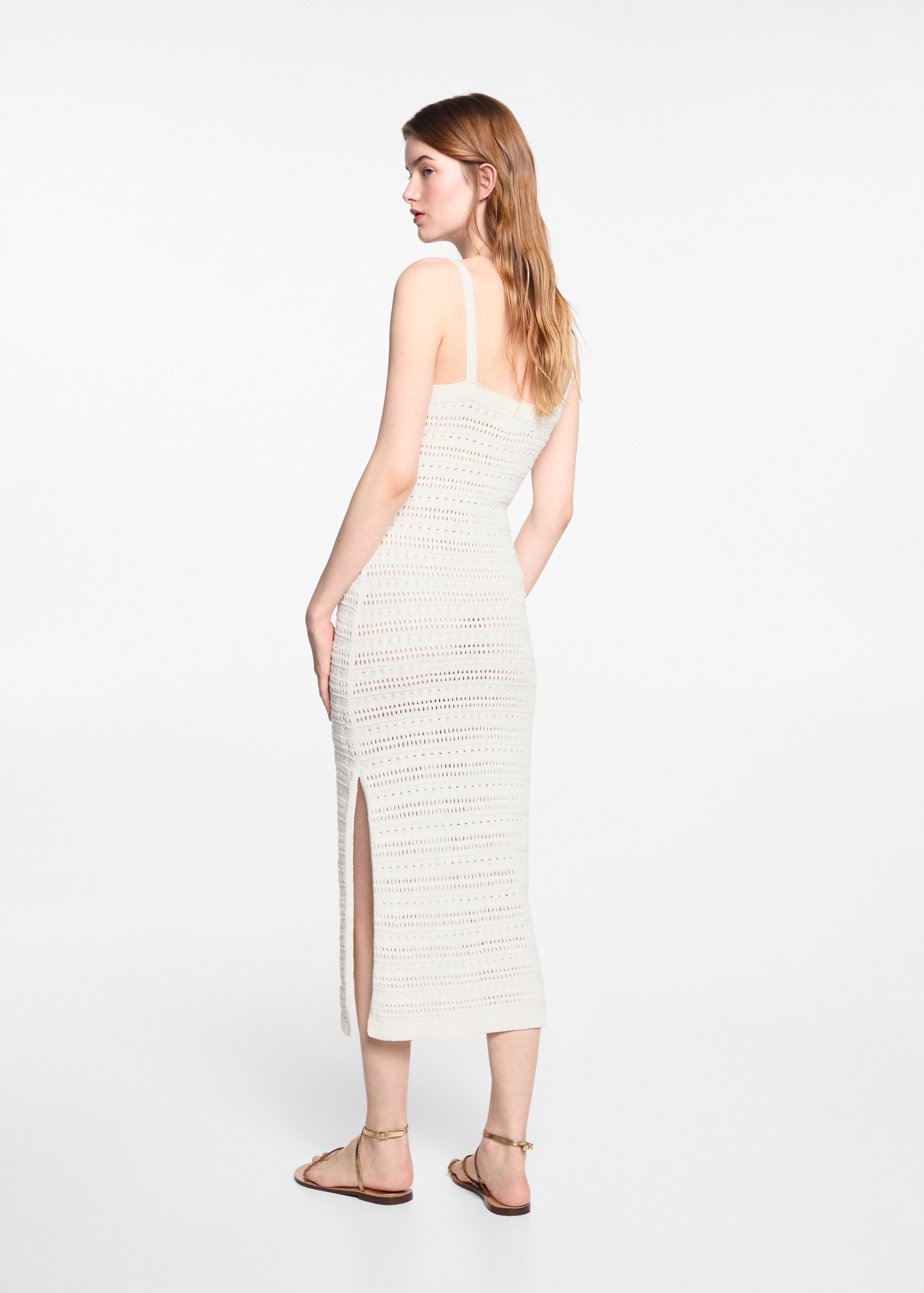 Midi-dress with slit - Reverse of the article