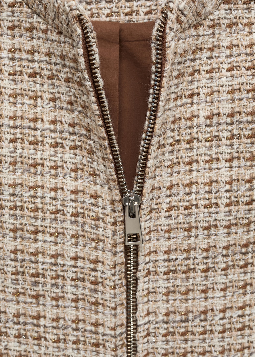 Tweed jacket with zip - Women | MANGO Georgia Tweed jacket with zip - Women | MANGO Georgia