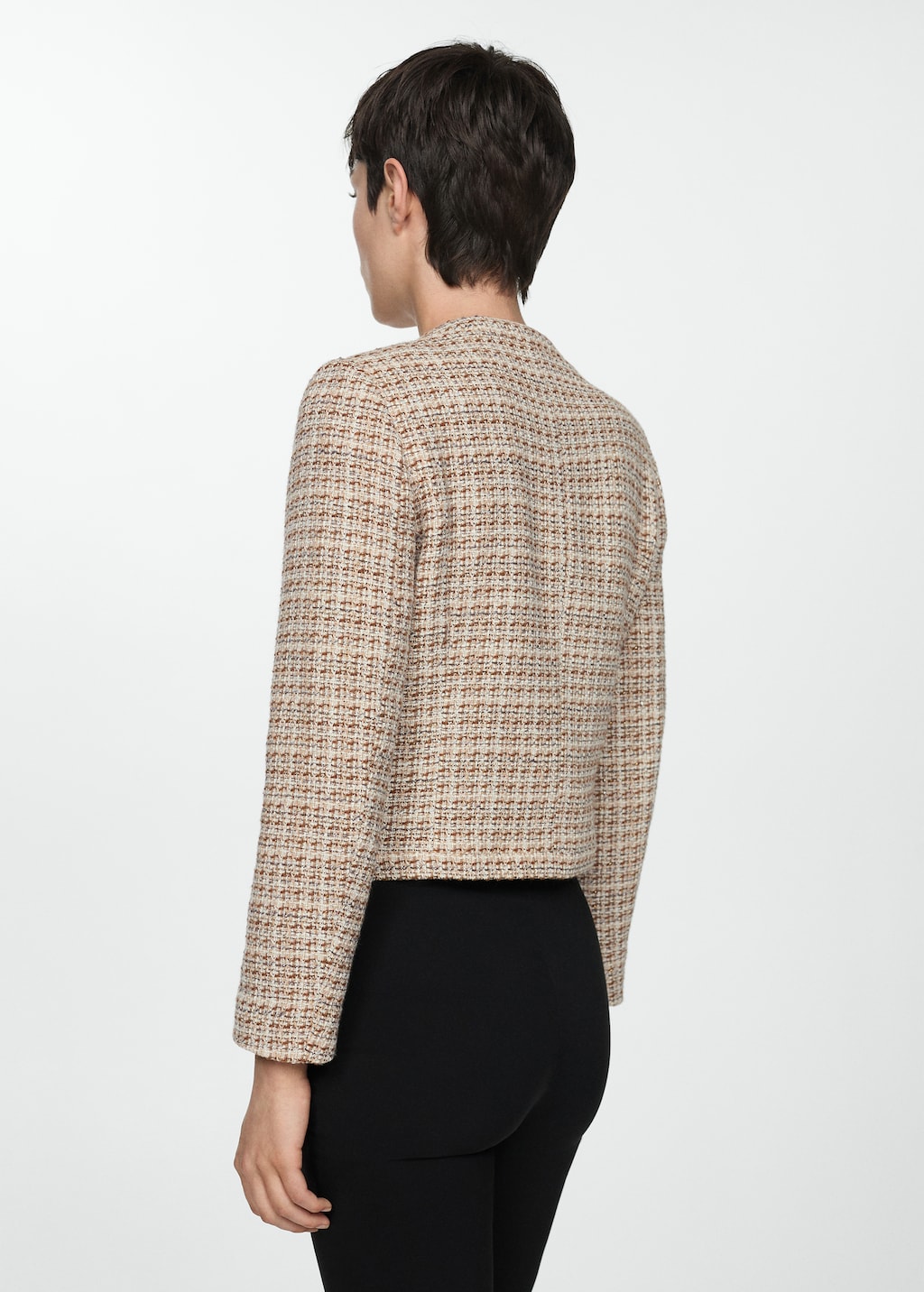 Tweed jacket with zip Tweed jacket with zip