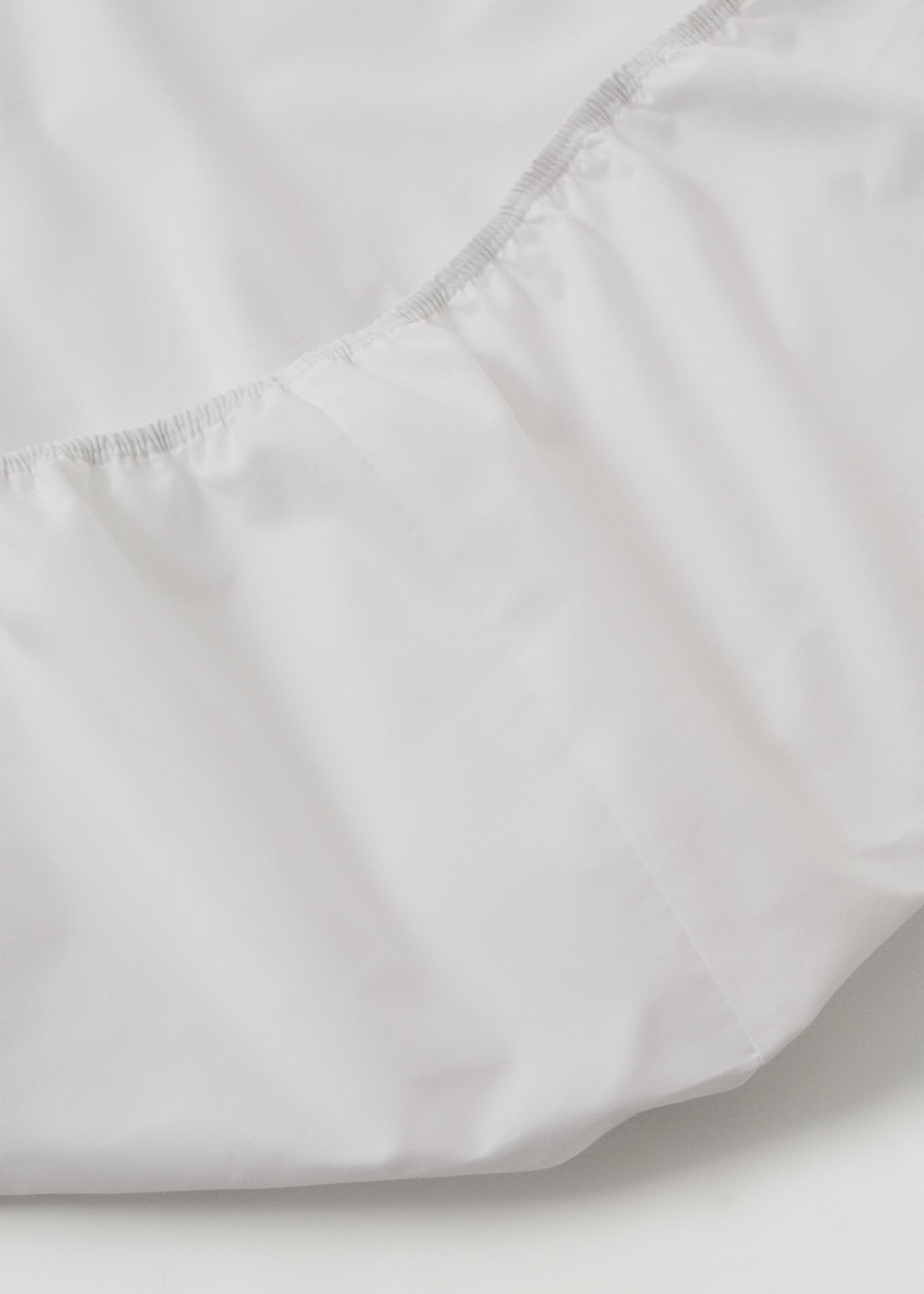 500-thread cotton fitted sheet for queen bed - Medium plane