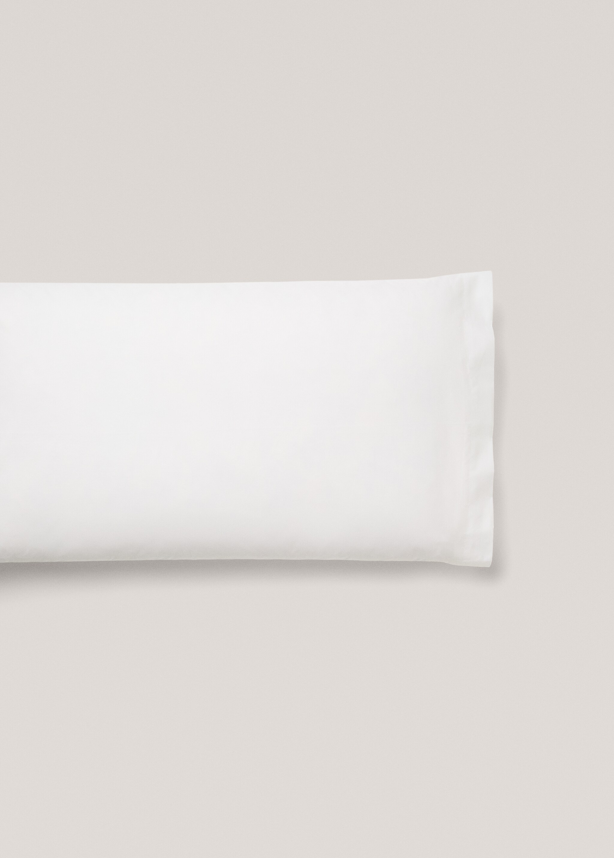 Taie d'oreiller percale de coton (500 fils) 45x110 cm - Article sans modèle