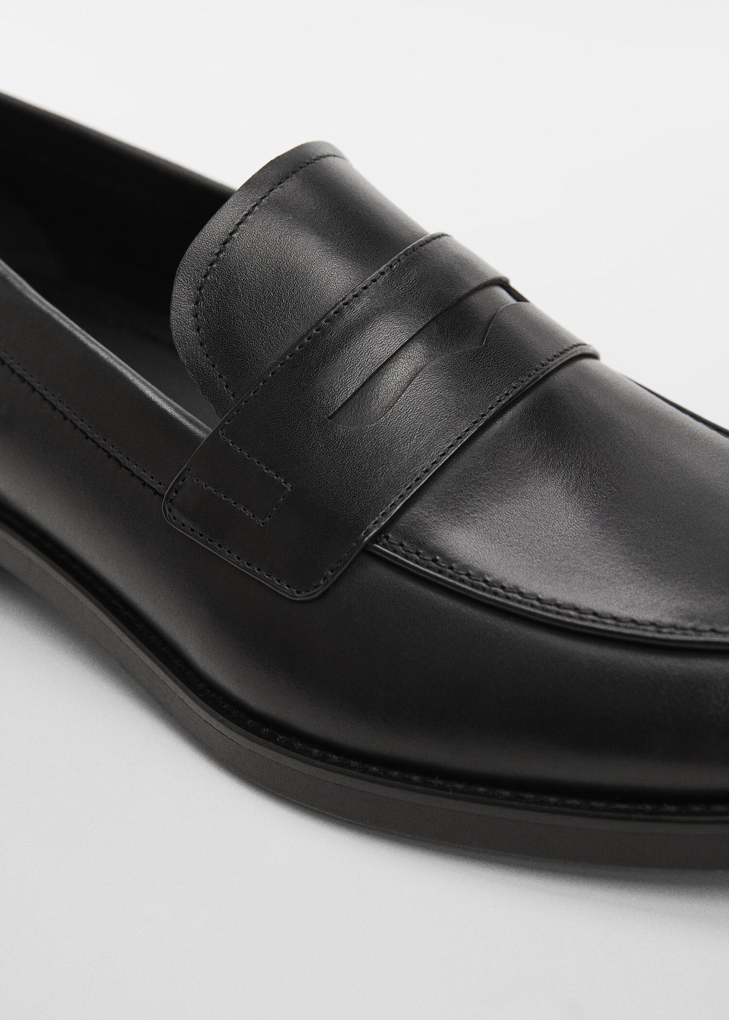 Mocassins découpe cuir effet patiné - Détail de l'article 2