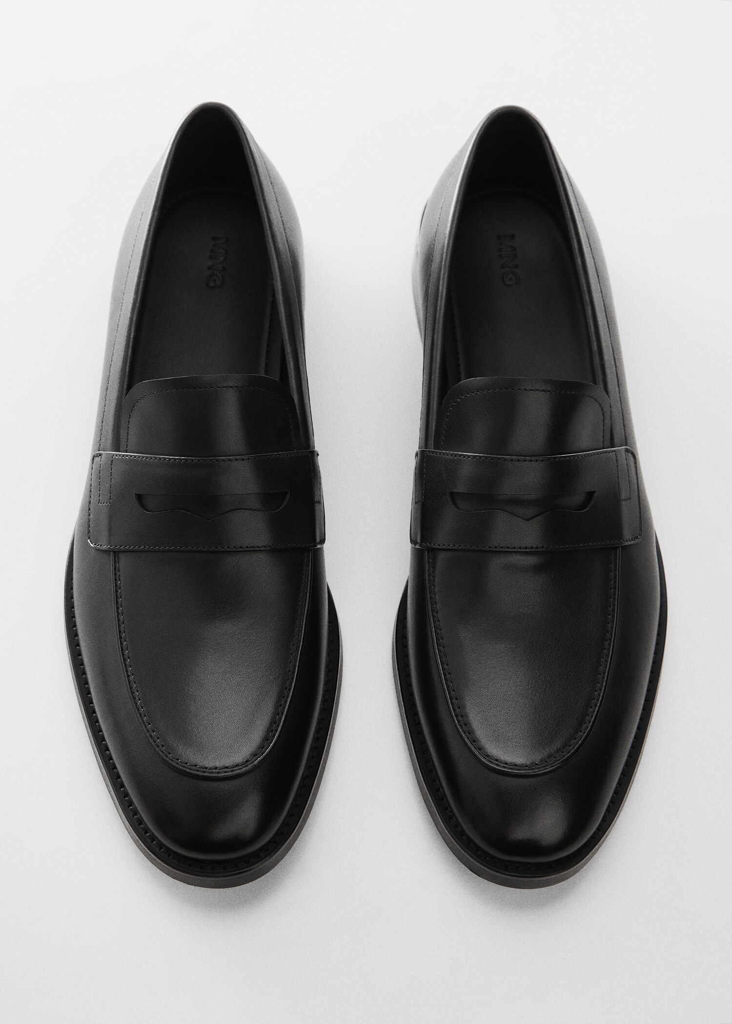 Mocassins découpe cuir effet patiné - Détail de l'article 3