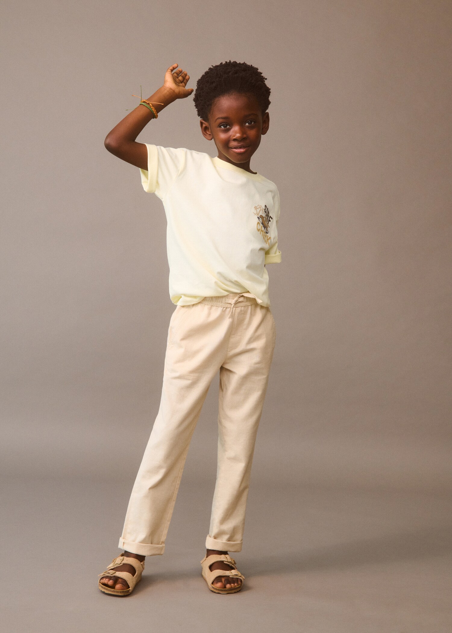 Pantalon lin taille élastique - Détail de l'article 5