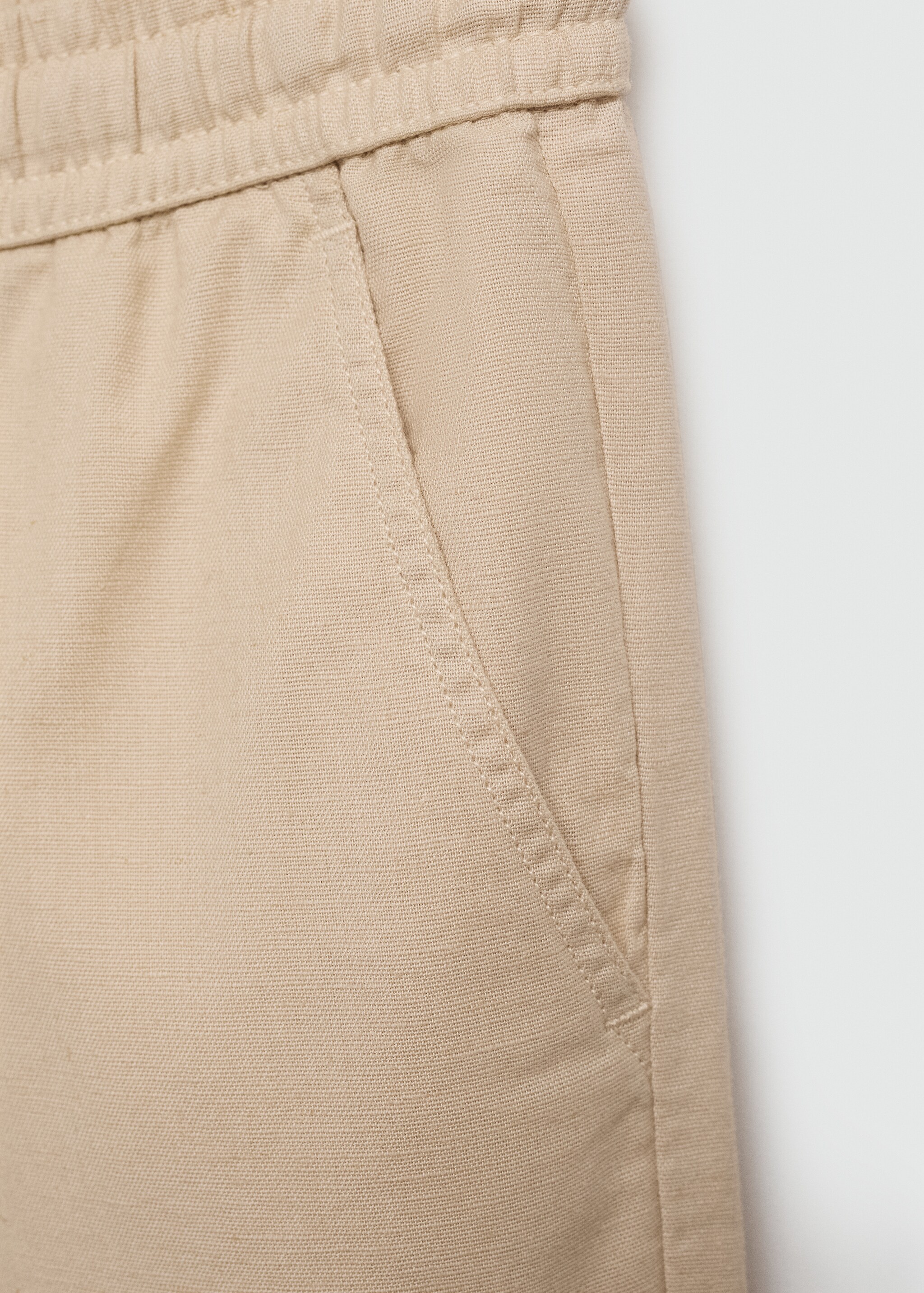 Льняные брюки с эластичным поясом - Деталь изделия 8