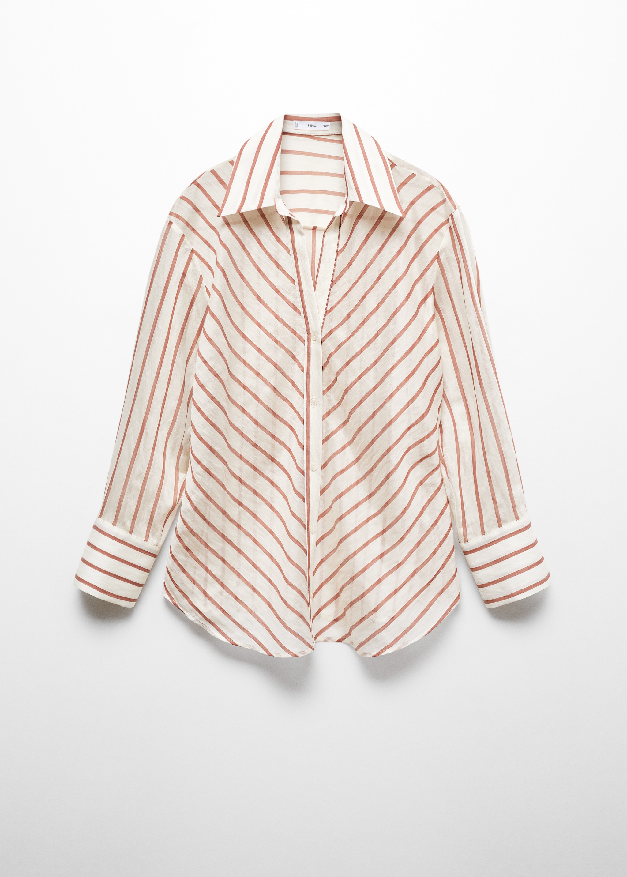 Halftransparante gestreepte blouse - Artikel zonder model