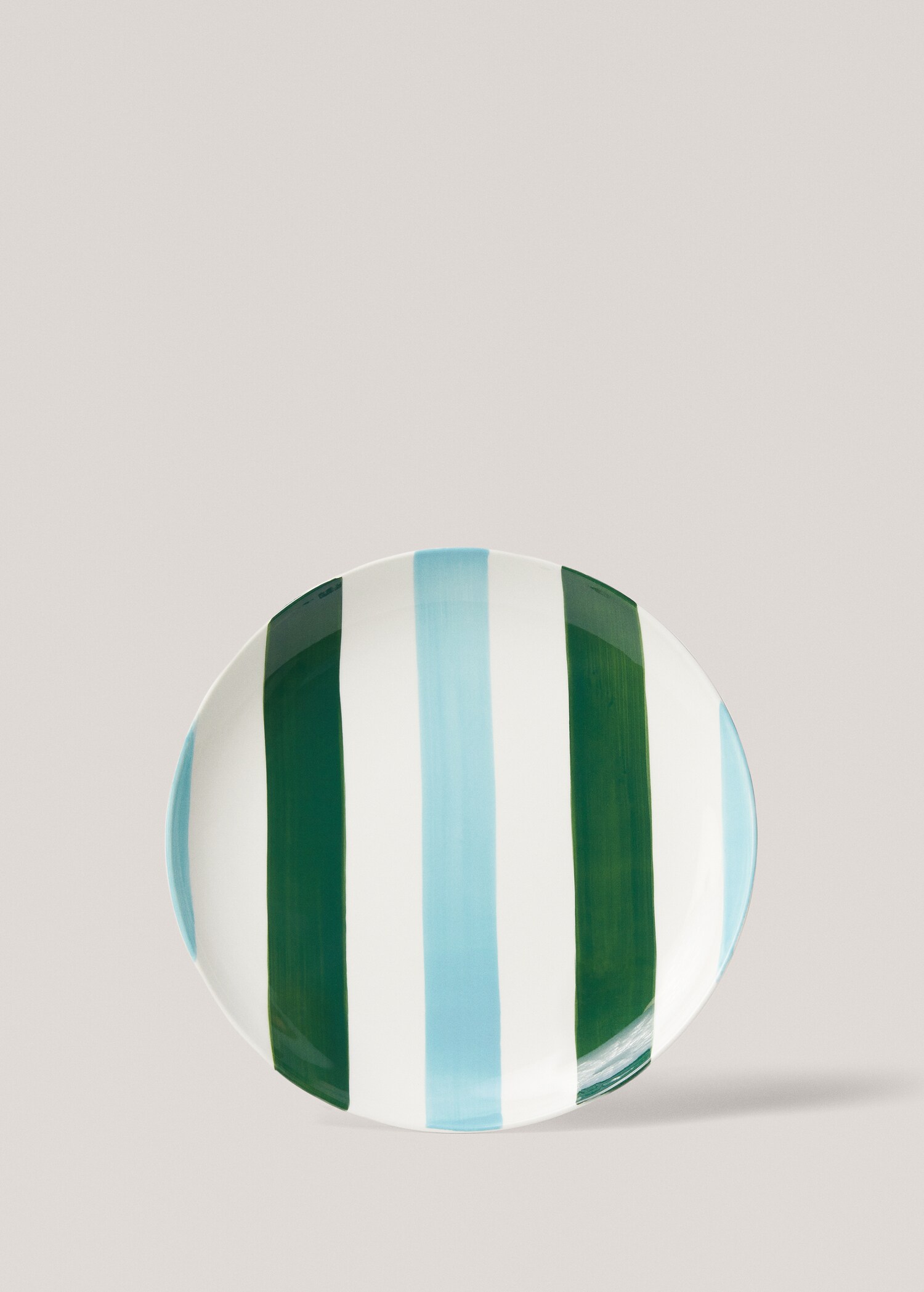 Two-tone stoneware flat plate - Article without model