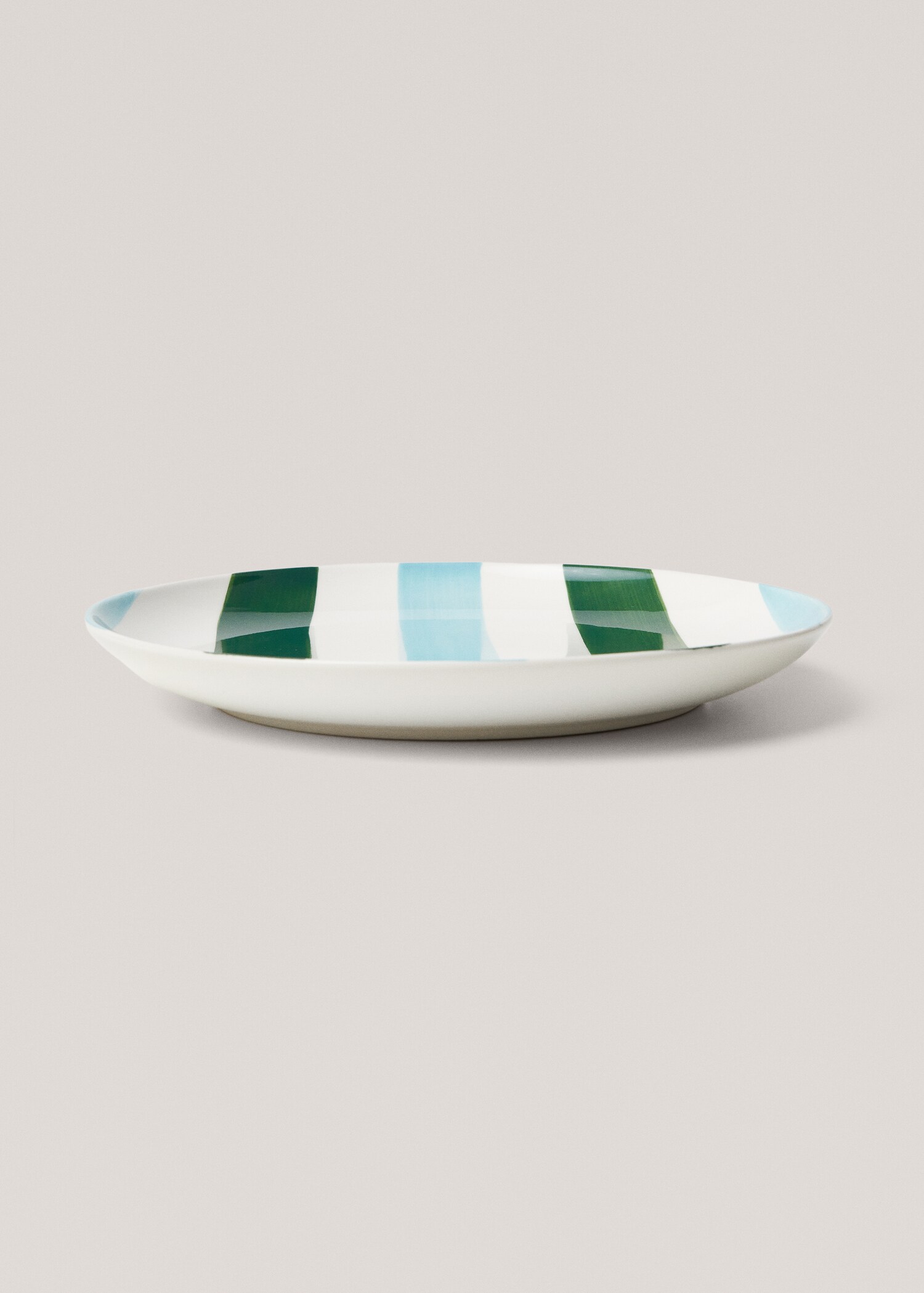 Two-tone stoneware flat plate - Details of the article 1