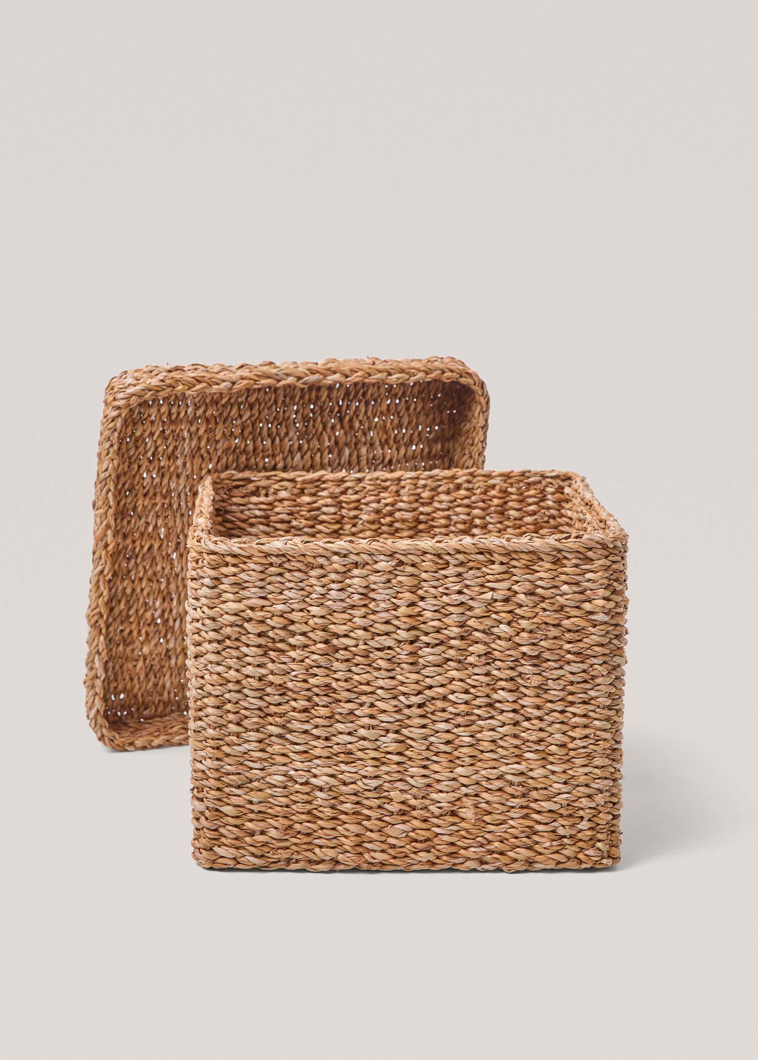 Square basket with lid 33x25cm - Details of the article 2