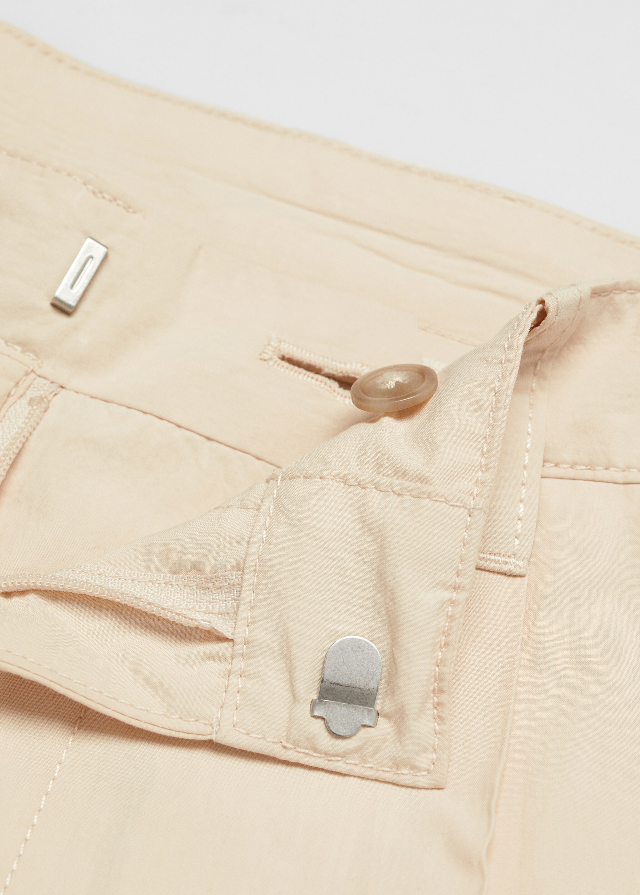100% slim-fit cotton trousers - Details of the article 8