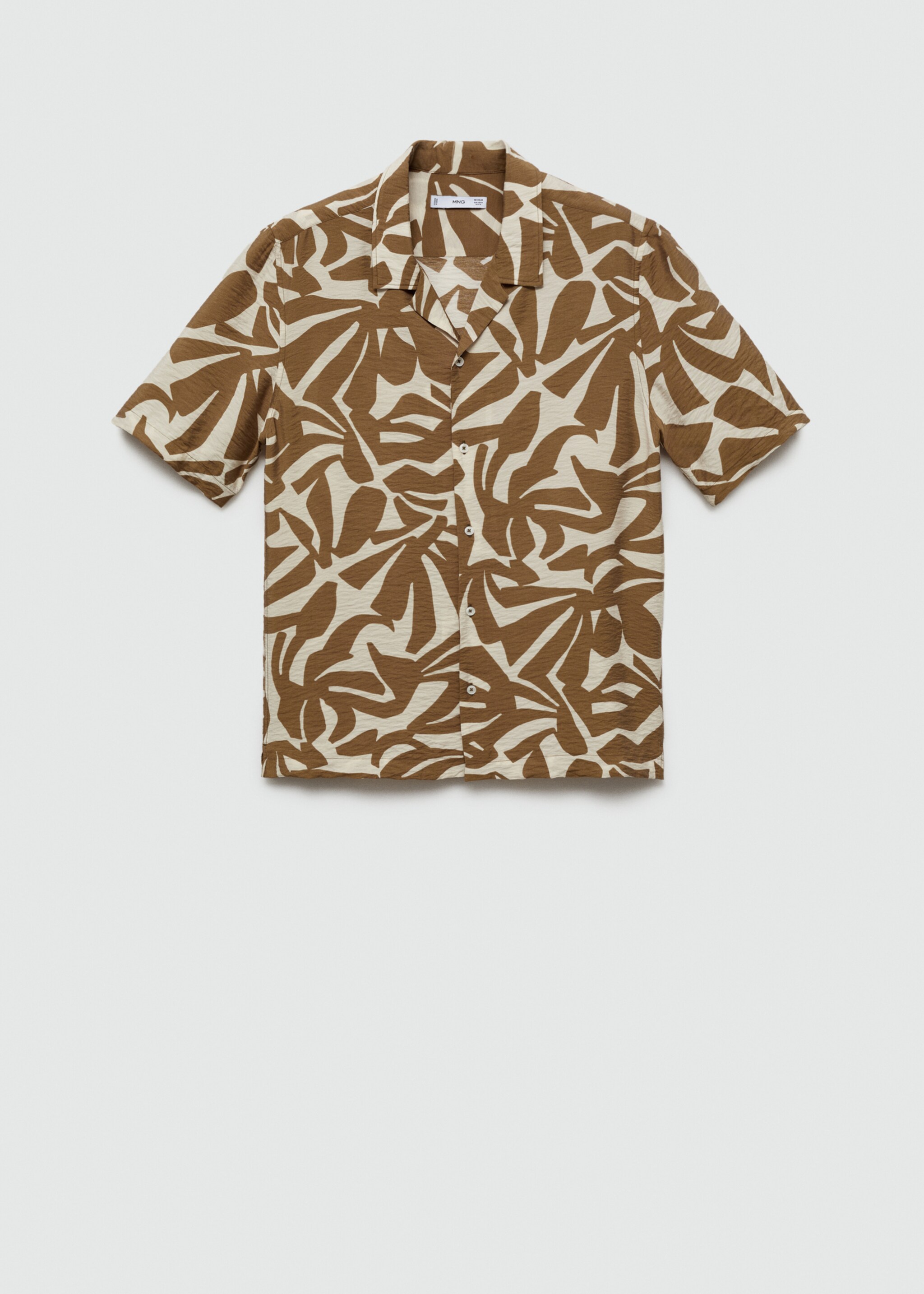 Regular-fit textured printed shirt - Article without model