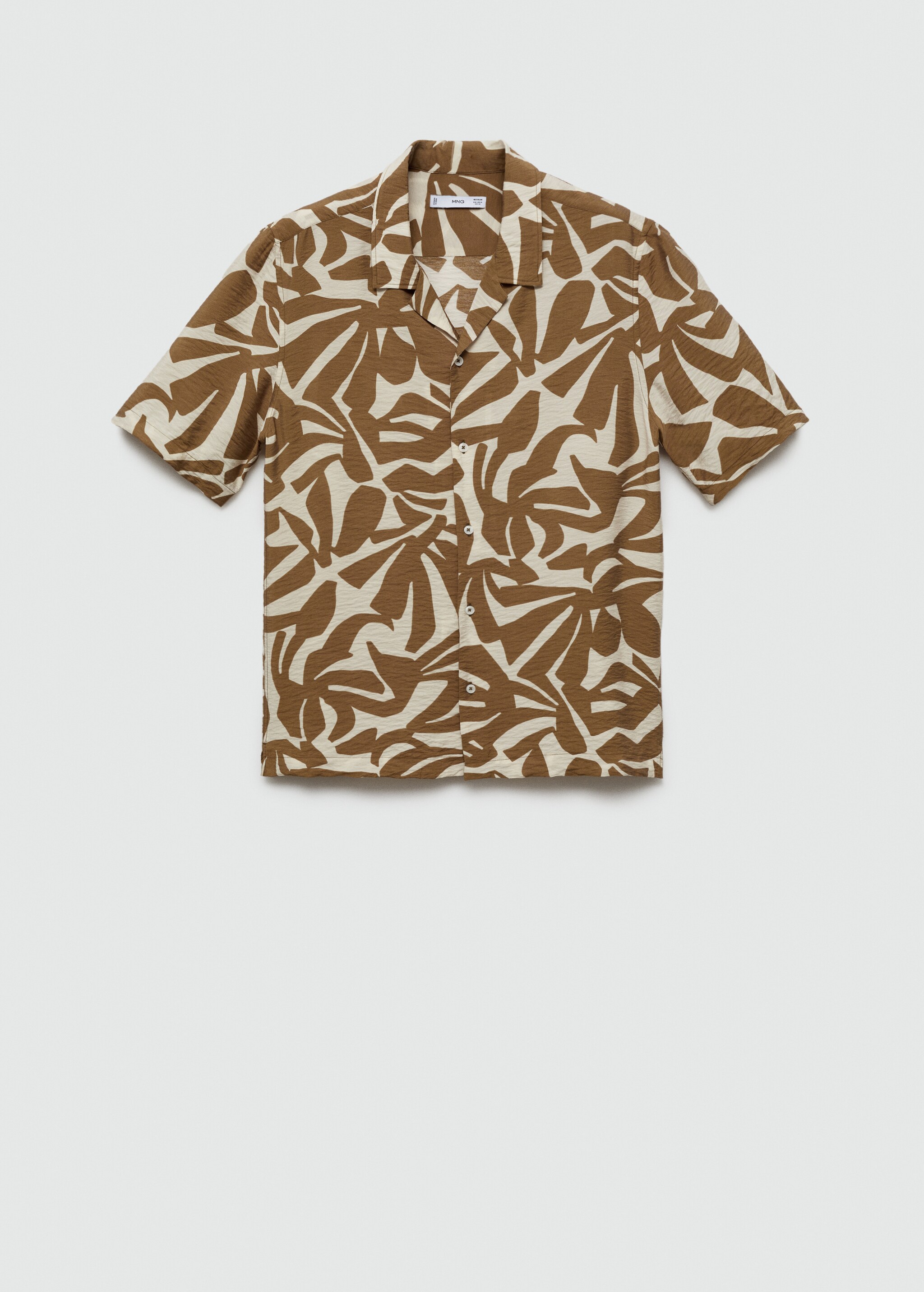 Regular-fit textured printed shirt - Article without model