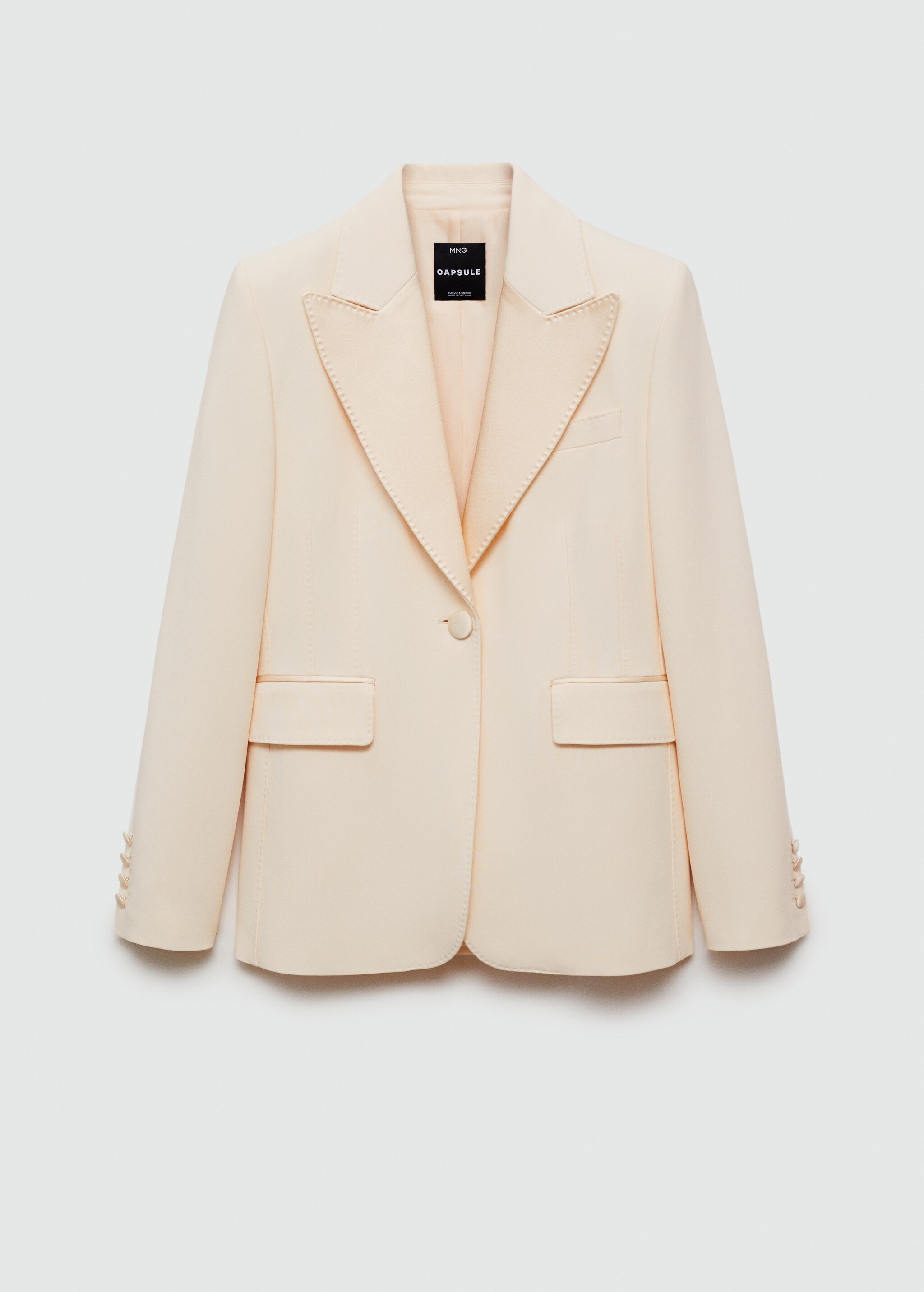Structured jacket with satin lapels - Article without model