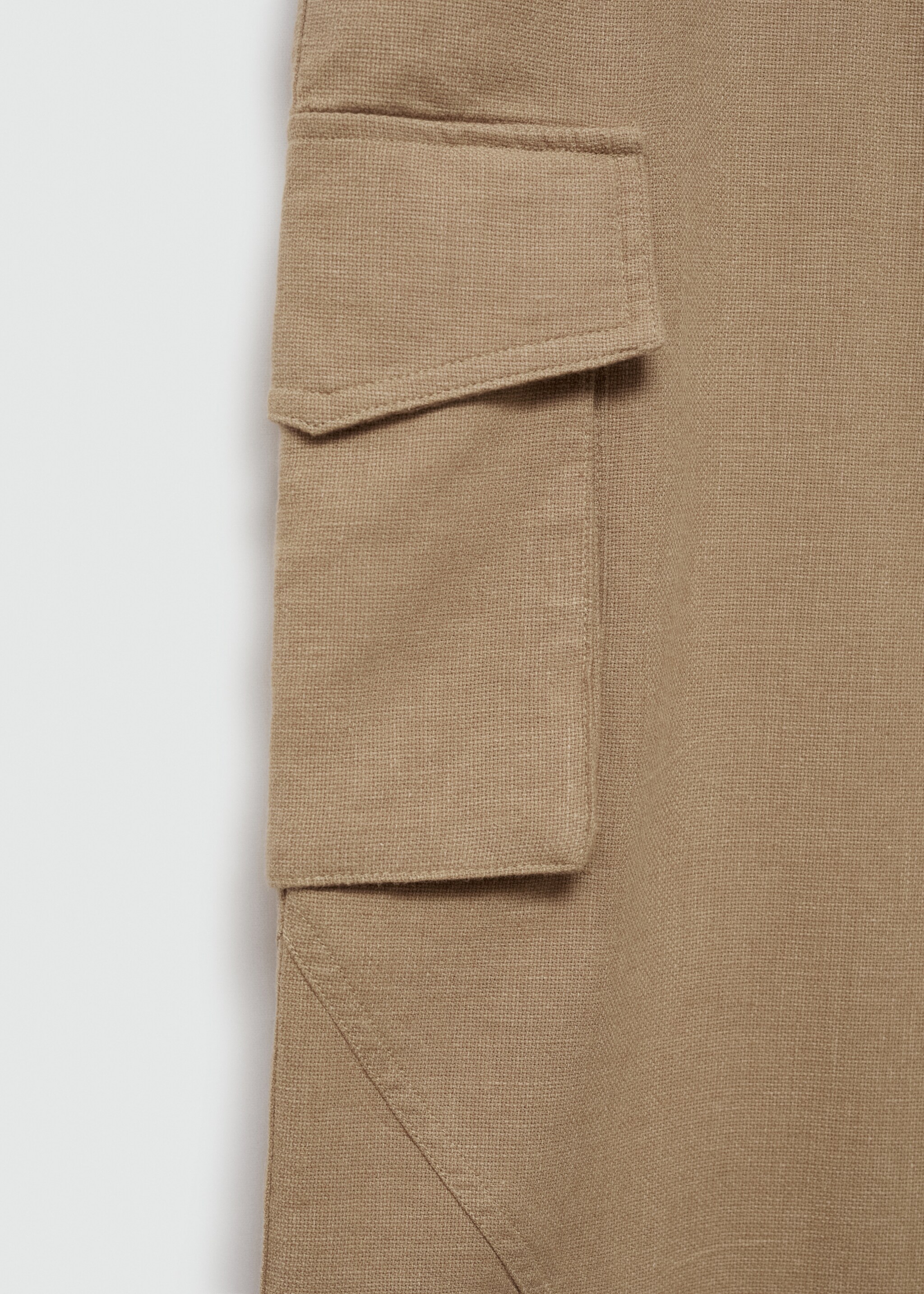 Cotton cargo pants - Details of the article 8, Brown. Ref: 67089404-00.