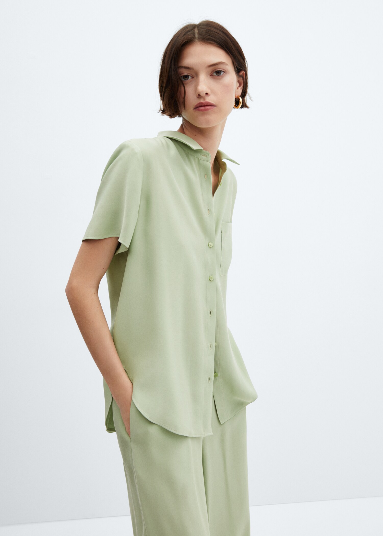 Short sleeve pocket shirt - Medium plane