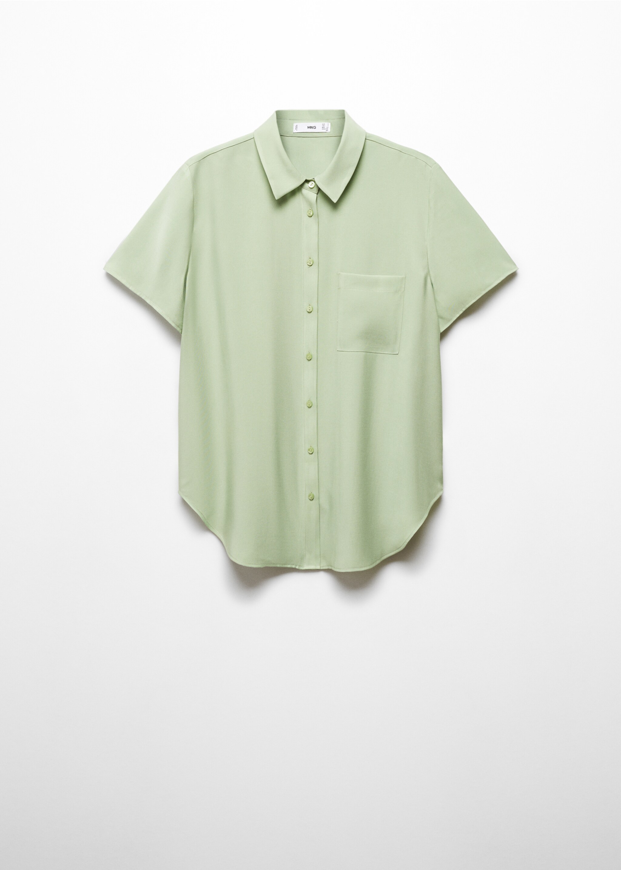 Camisa manga corta bolsillo - Artículo sin modelo, Verde. Ref: 67090420-00.