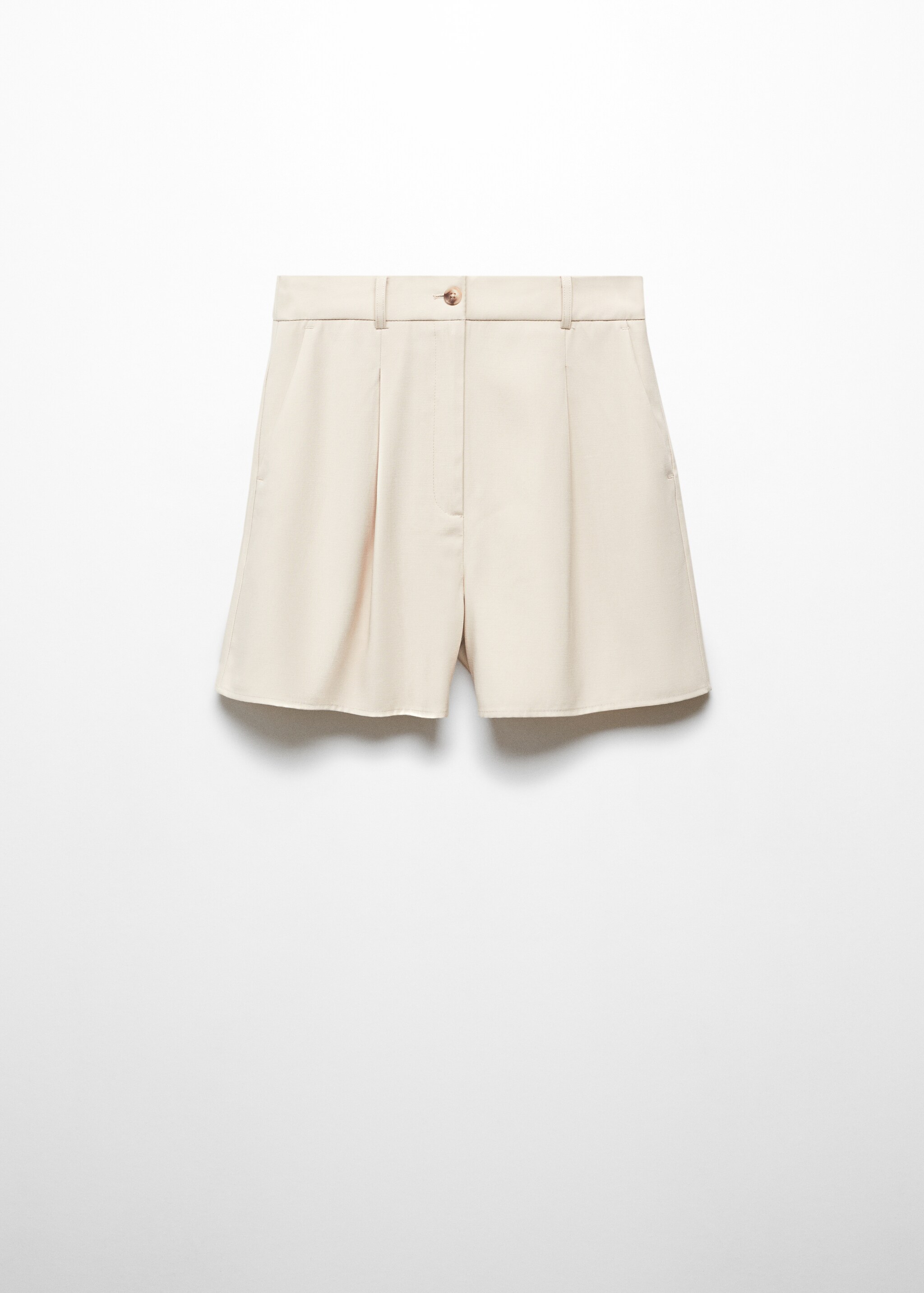 Pleated high-waist shorts - Article without model