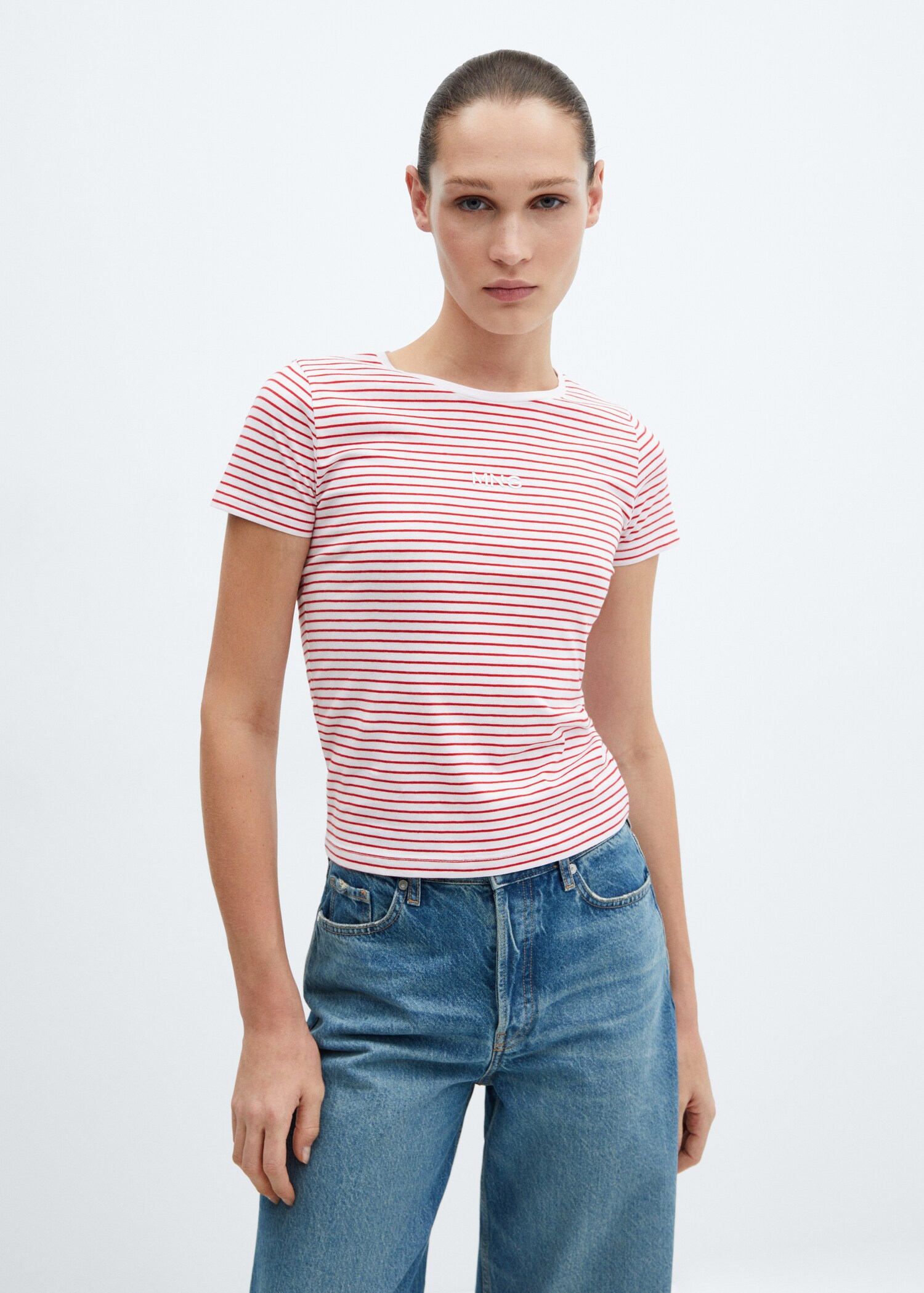 Logo cotton T-shirt - Medium plane