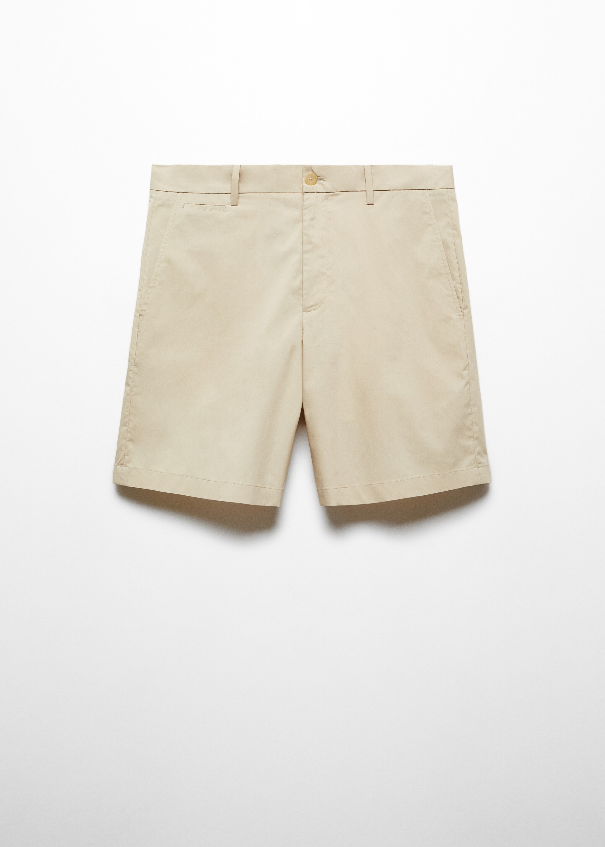 Slim fit cotton Bermuda shorts - Article without model