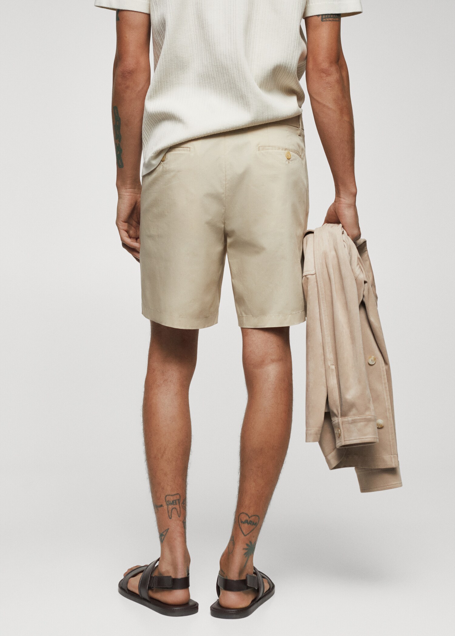 Bermudas slim fit algodón - Reverso del artículo