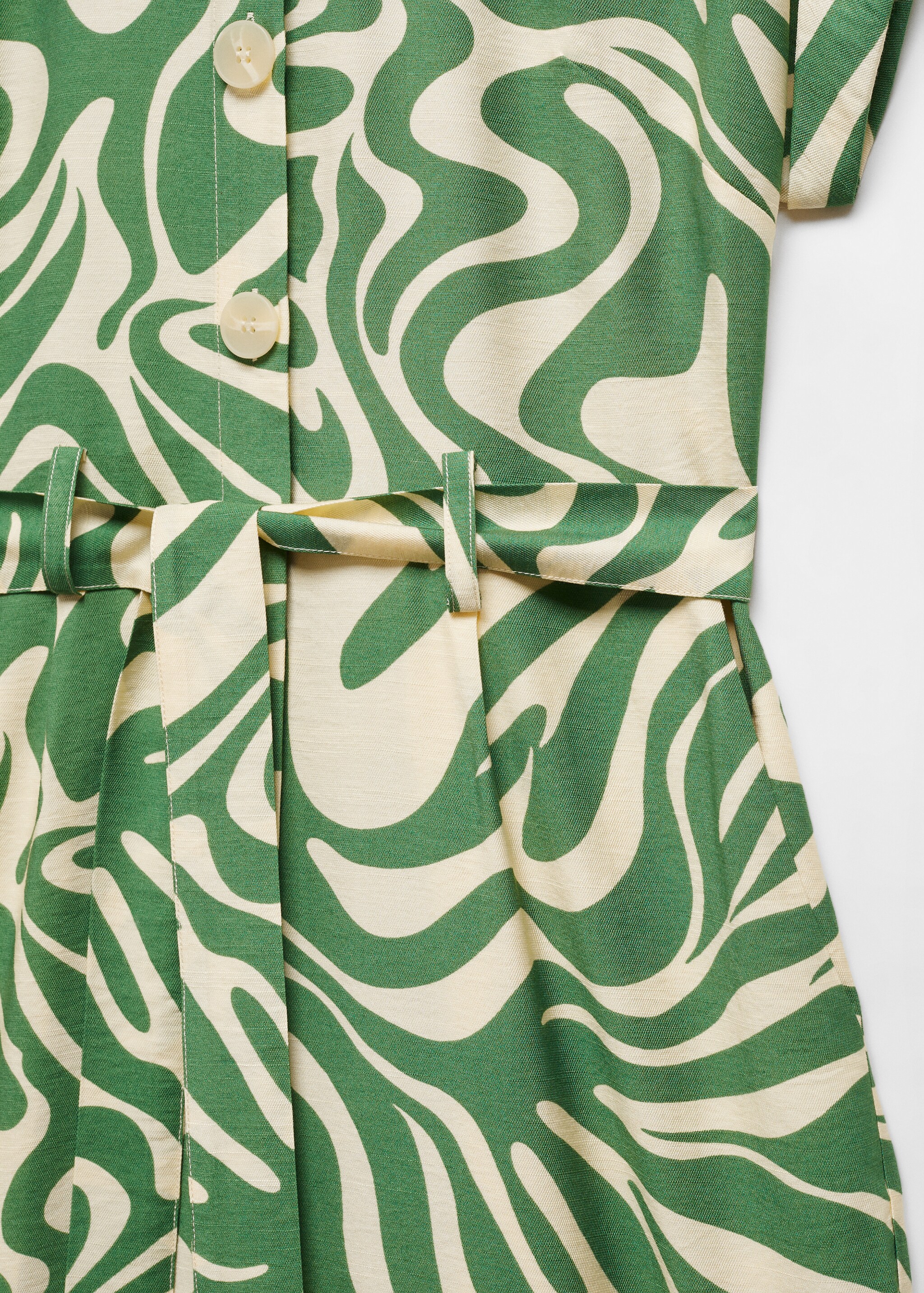 Printed shirt jumpsuit - Details of the article 8