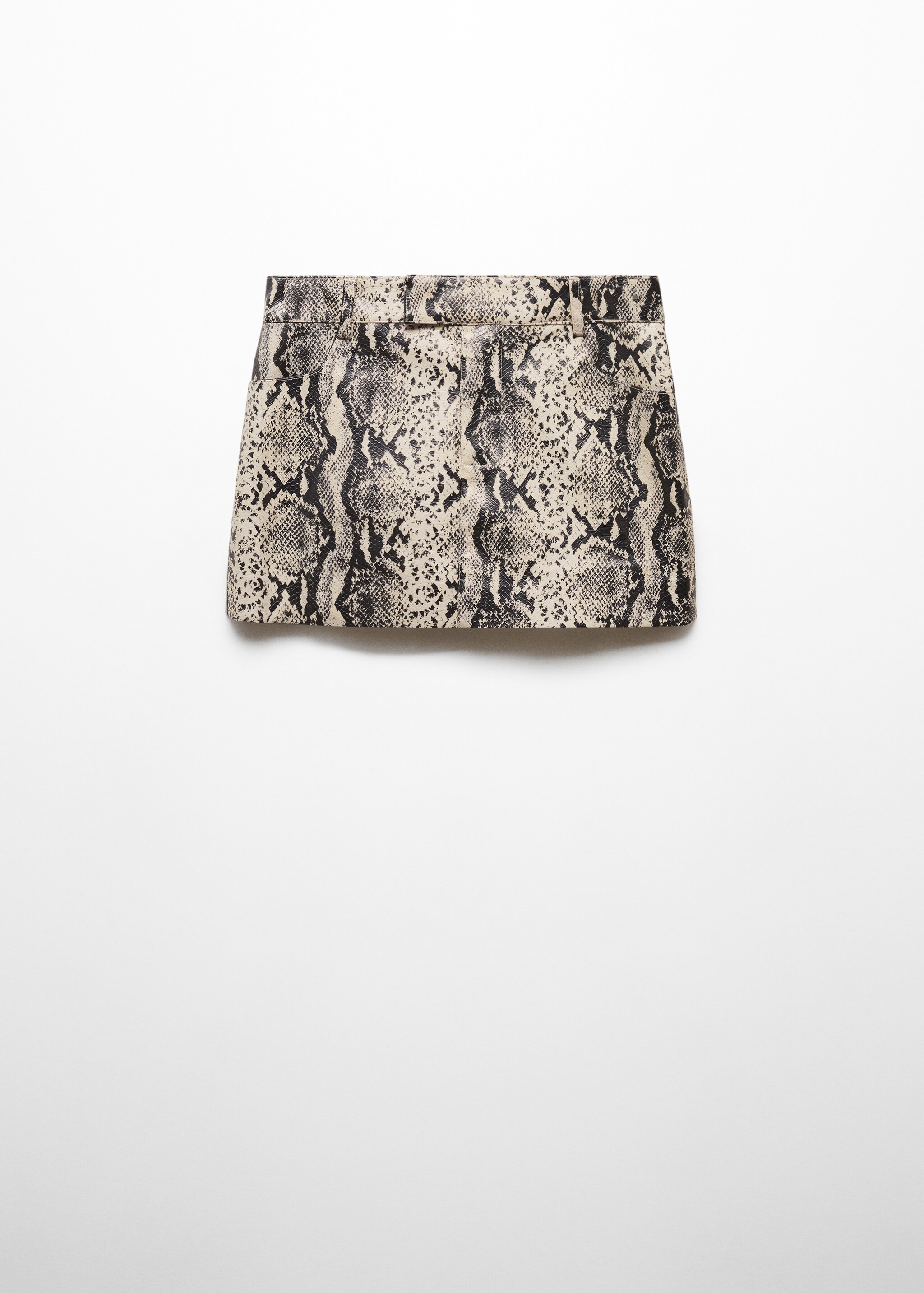 Snake effect mini skirt - Article without model