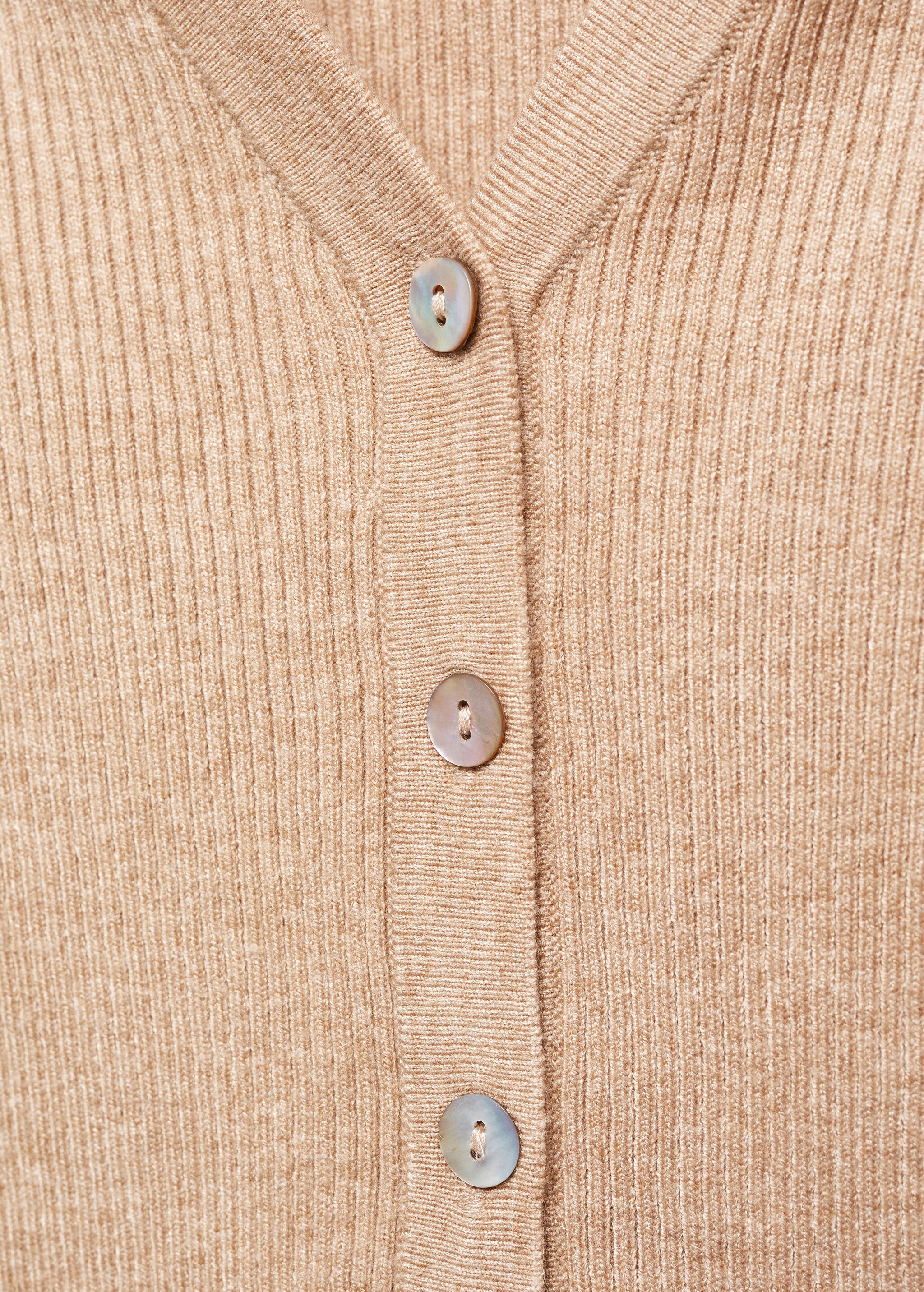 V-neck ribbed cardigan - Details of the article 8