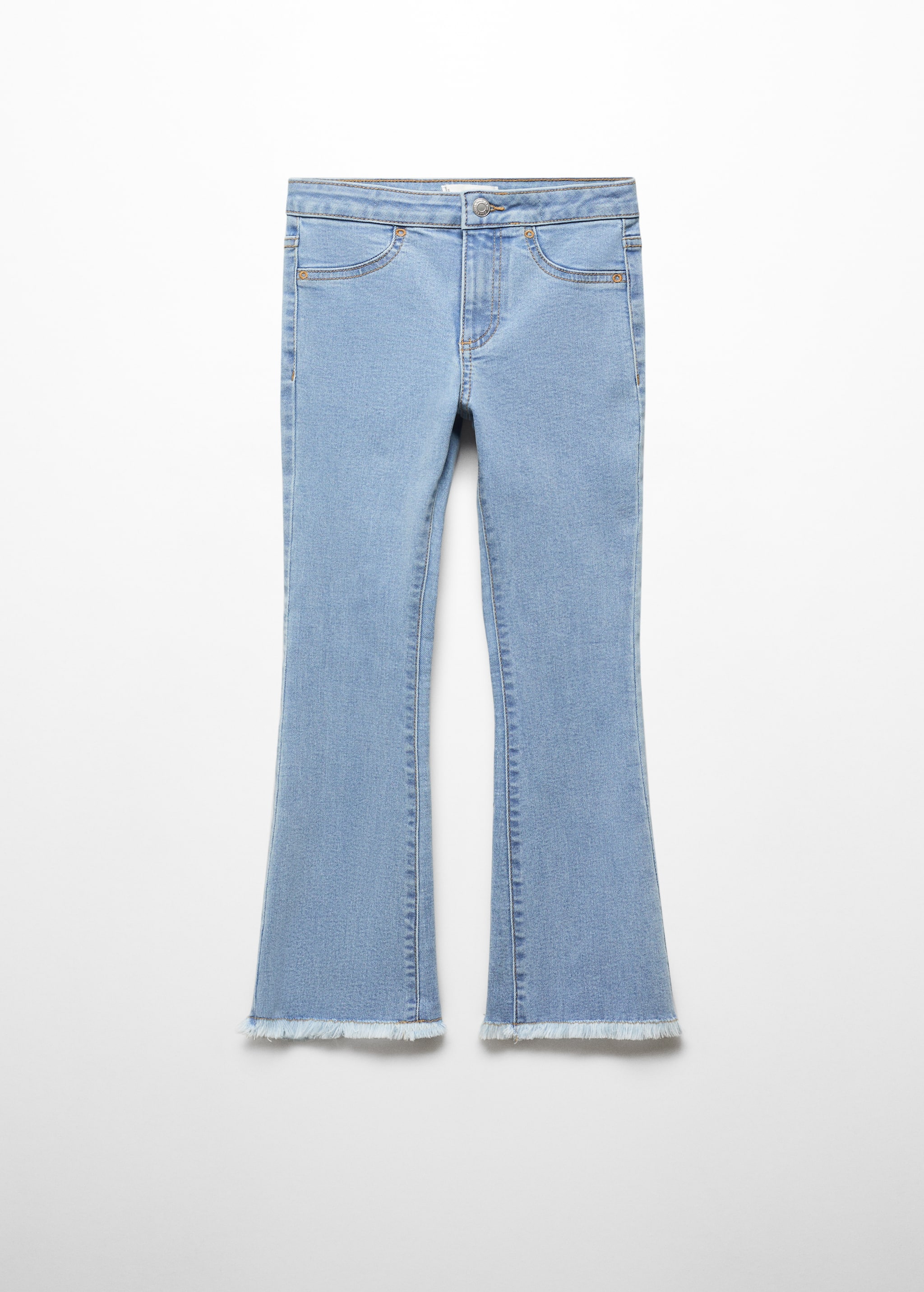 Flared Jeans mit ausgefransten Abschlüssen - Artikel ohne Model