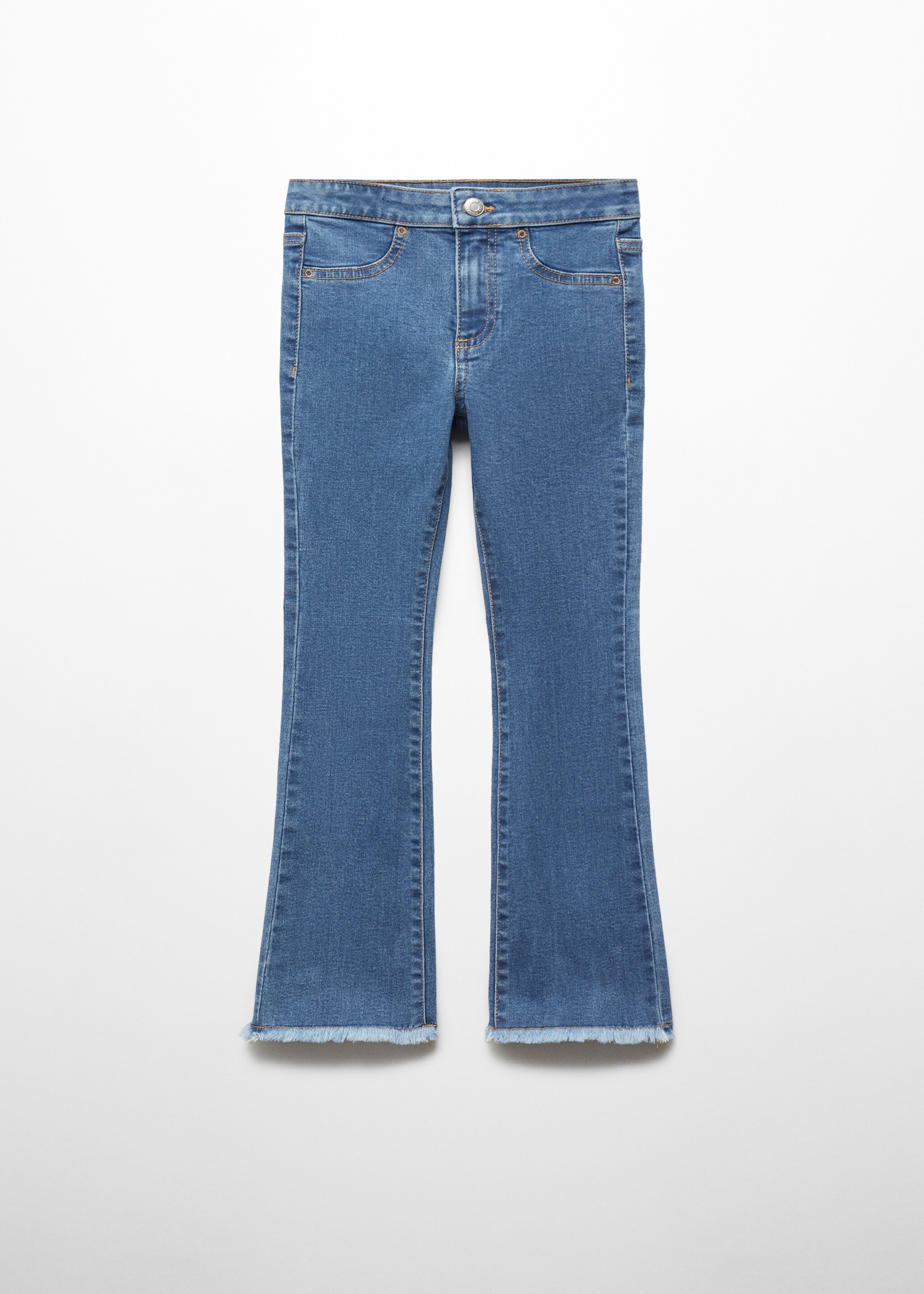 Flared jeans met gerafelde zomen - Artikel zonder model