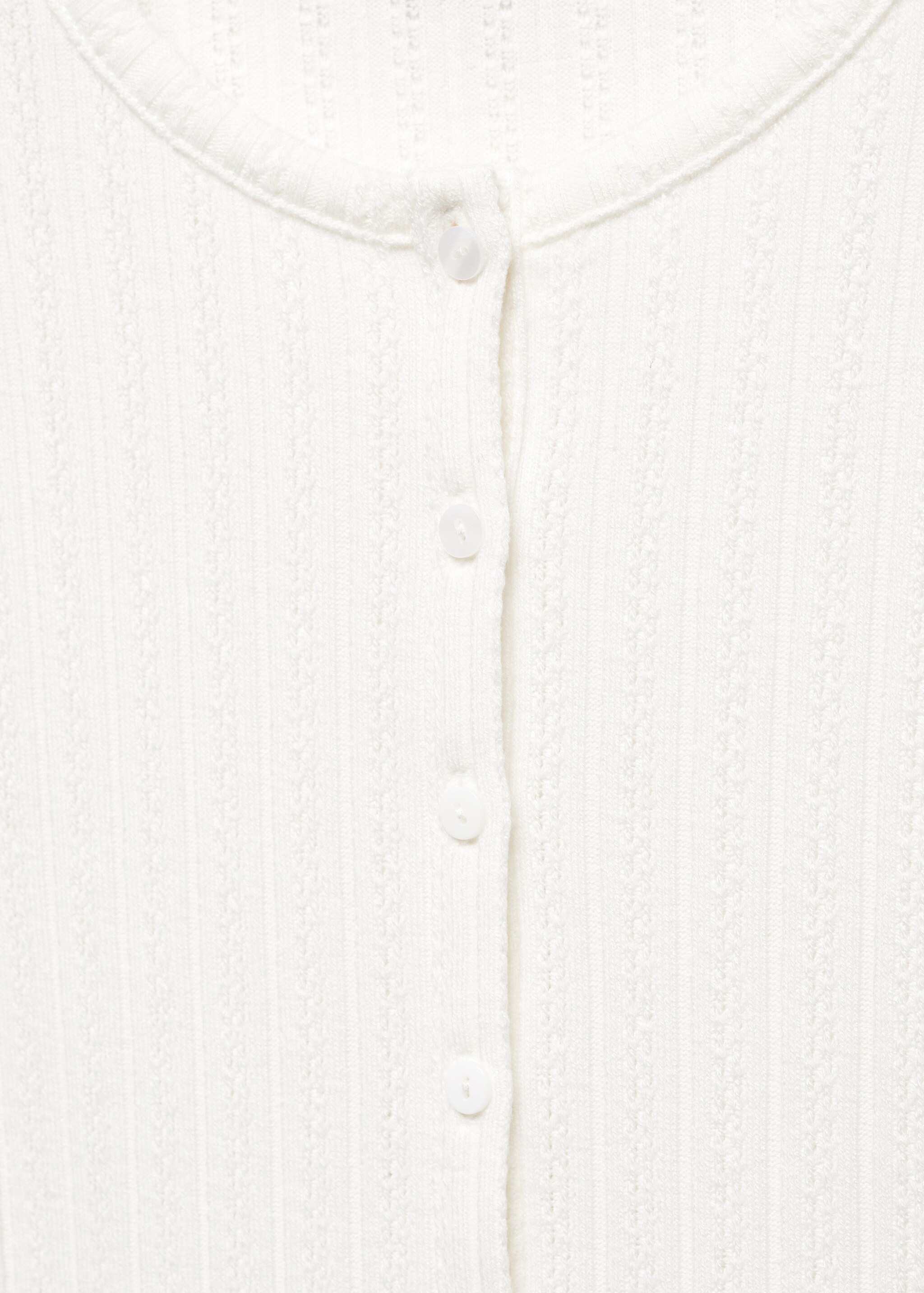 Textured rib-knit cardigan - Details of the article 8