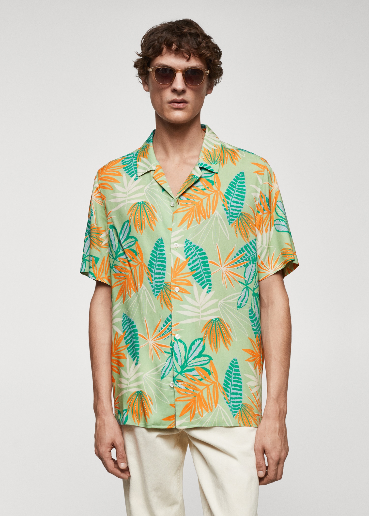 Chemise regular-fit fluide imprimée - Plan moyen