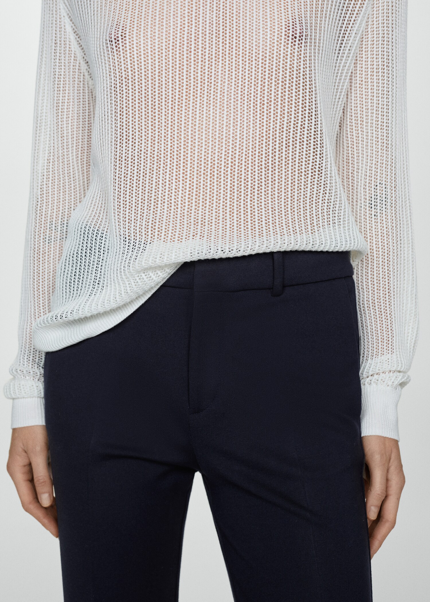 Rome-knit straight pants - Details of the article 6