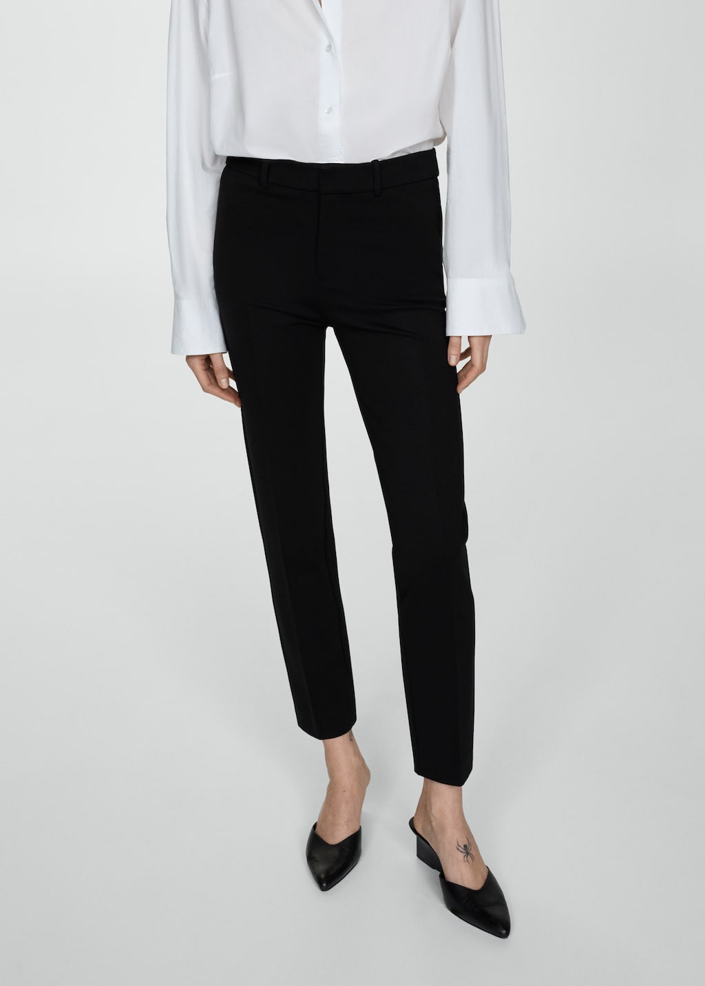 Mango Gerade Hose aus Romanit-Jersey