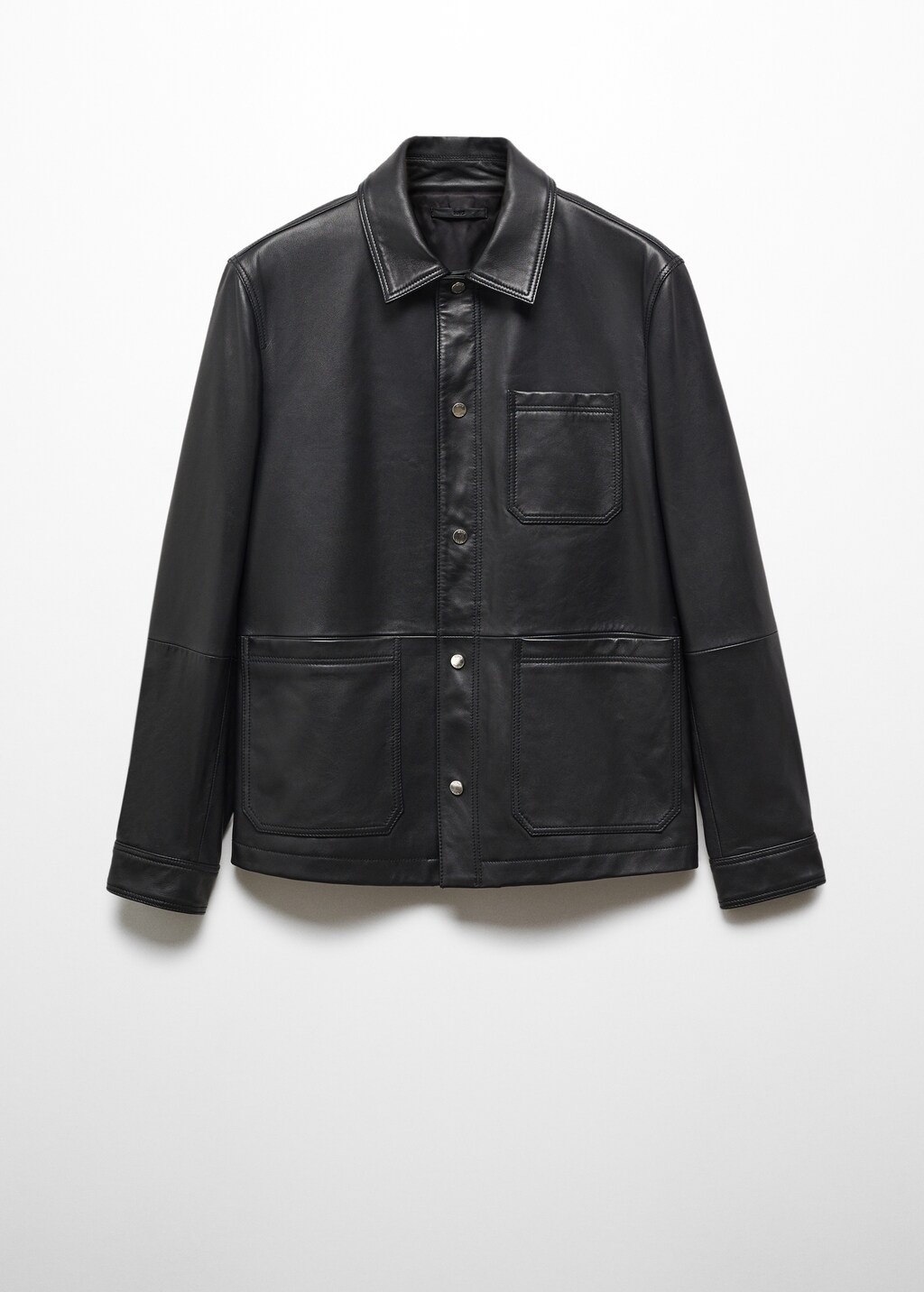 関税なし 送料無料 Nappa Leather Jacket 100% nappa leather jacket - Men | MANGO Niger