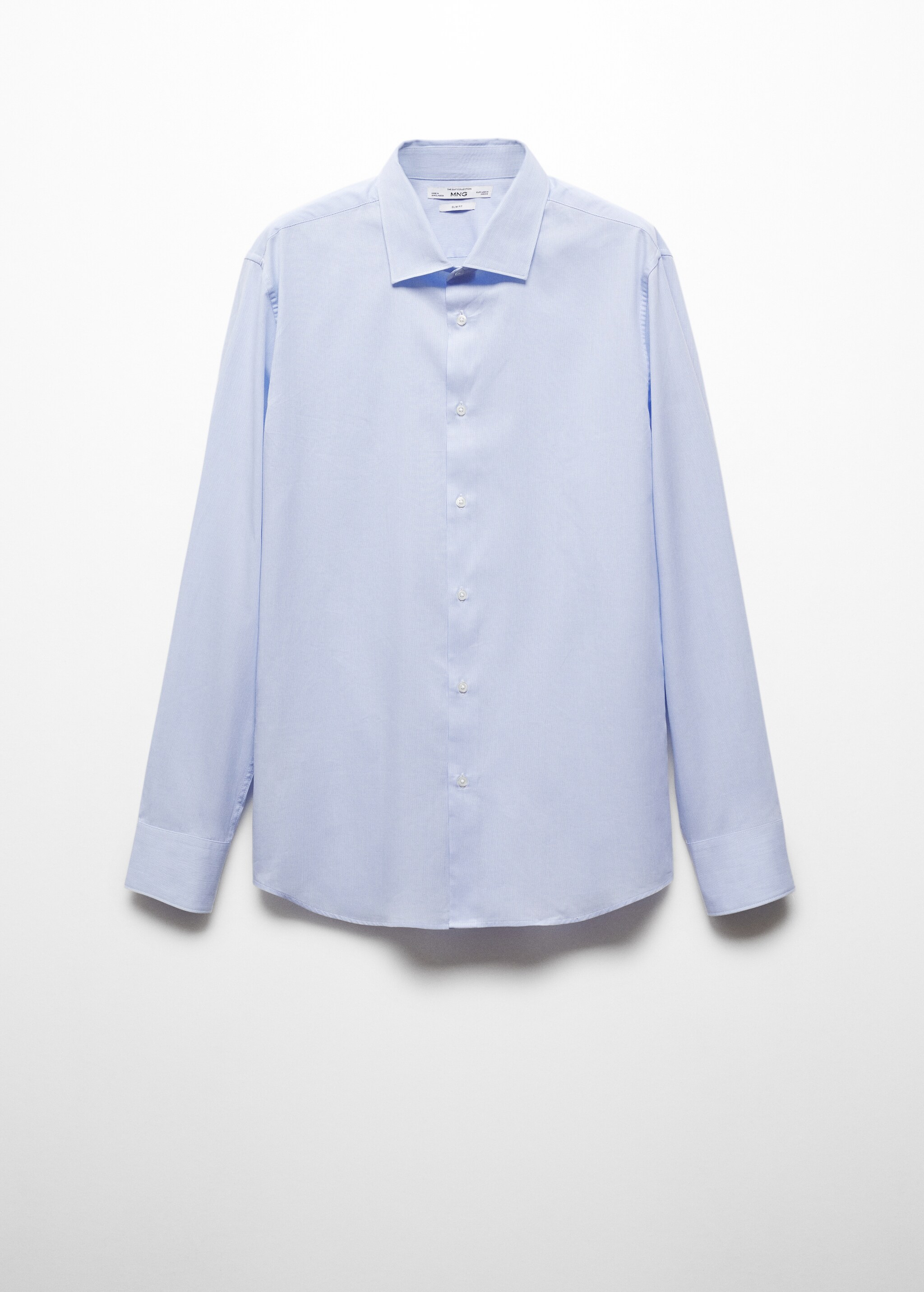 Slim-fit cotton poplin suit shirt - Article without model