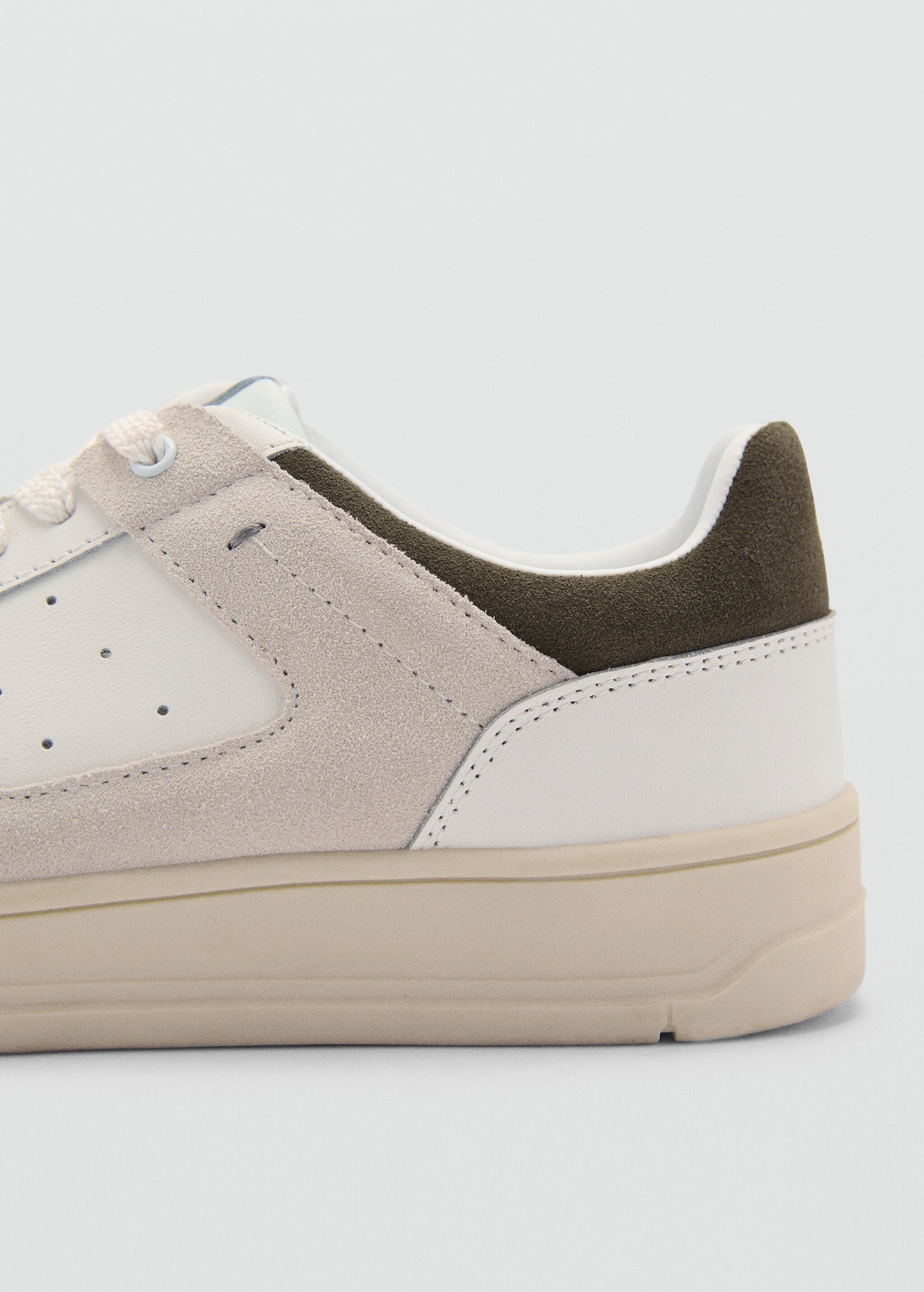 Leather mixed sneakers - Details of the article 1