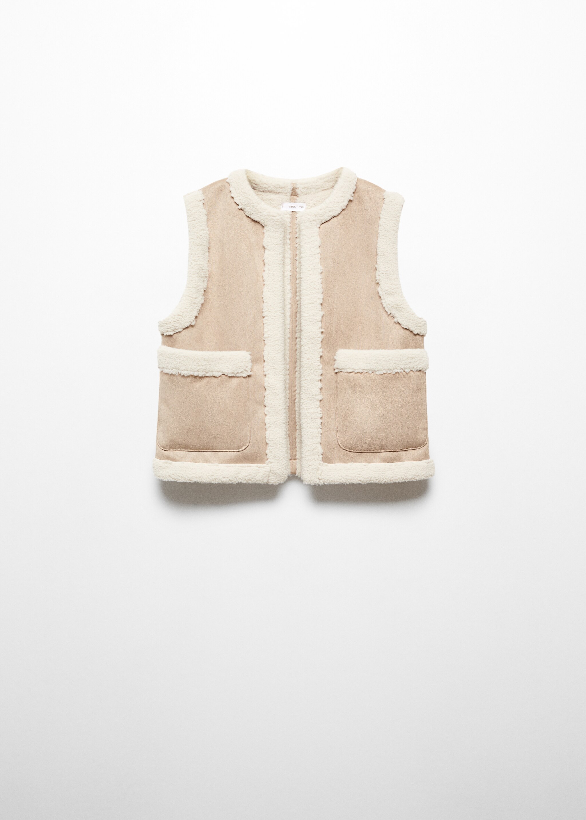 Shearling-effect gilet - Article without model
