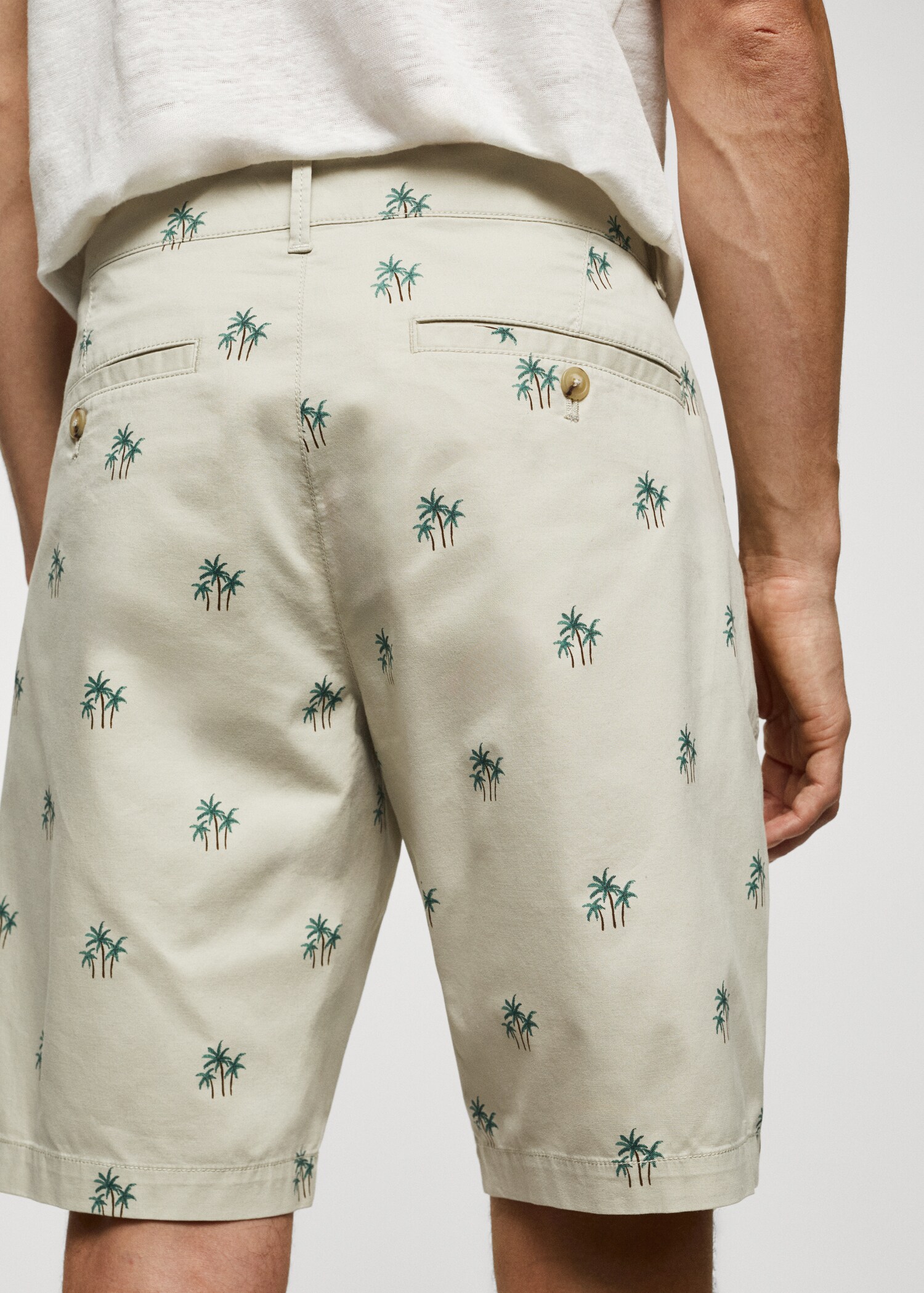 Printed cotton bermuda shorts - รายละเอียดของสินค้า 6