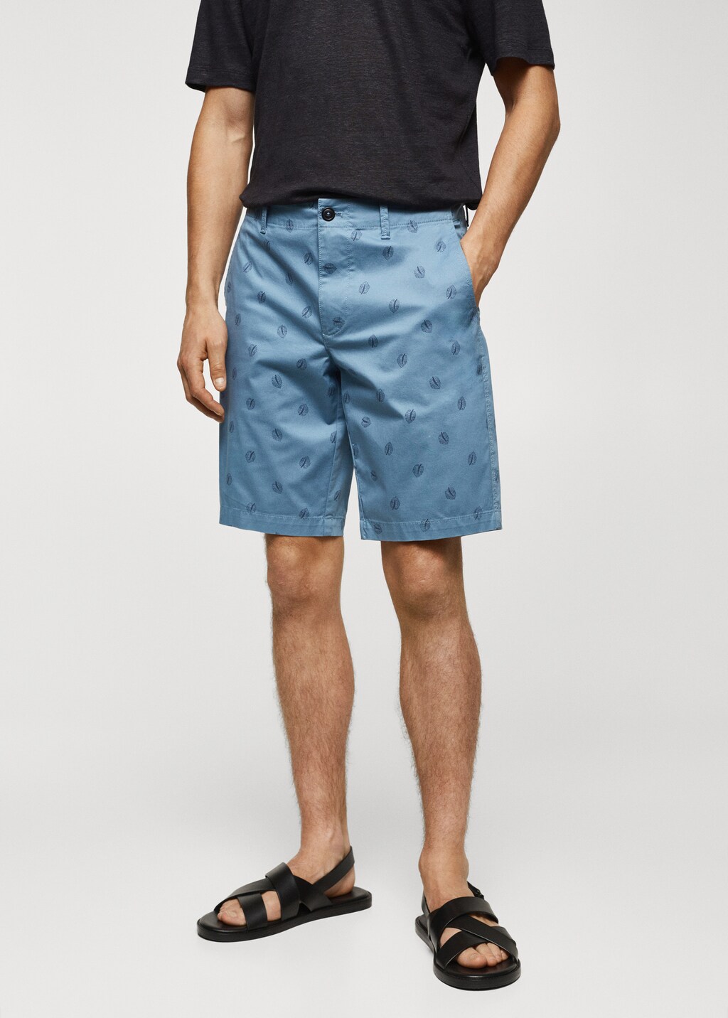 Bermuda imprime coton Homme MANGO Nouvelle Caledonie
